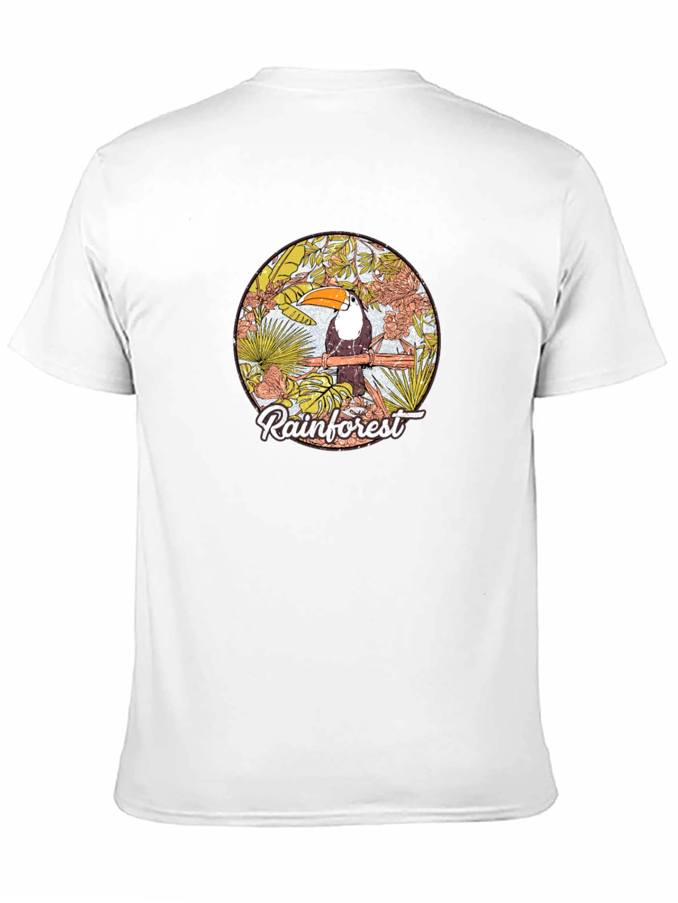 Rainforest Toucan Graphic Print T-Shirt