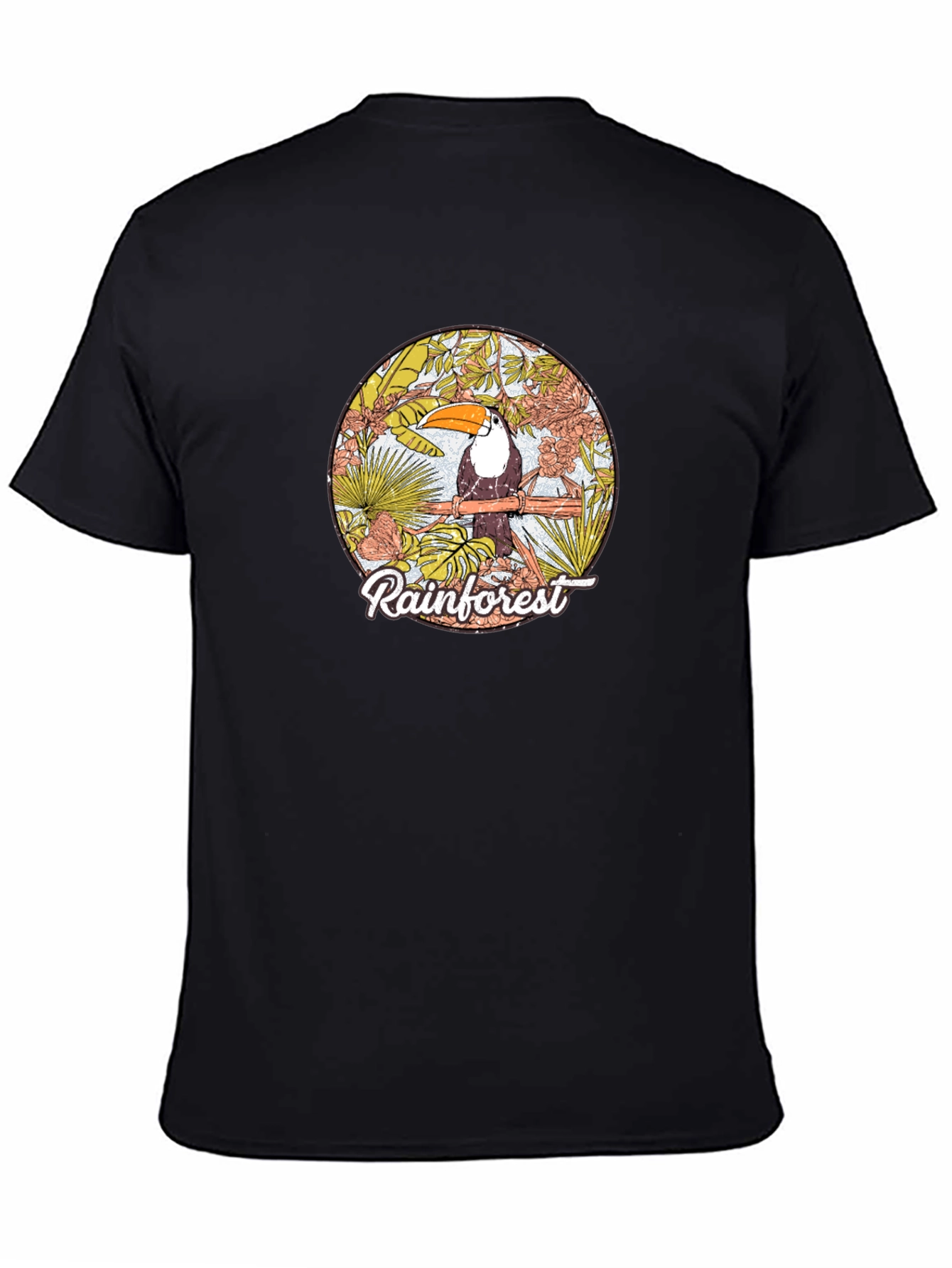 Rainforest Toucan Graphic Print T-Shirt