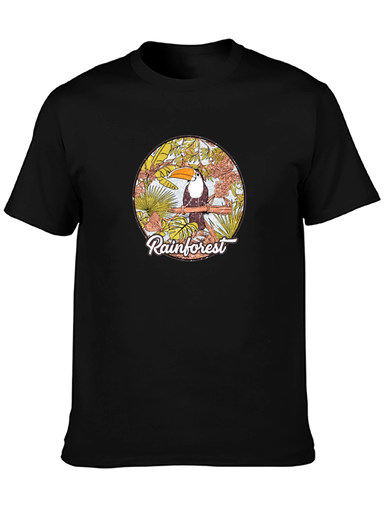 Rainforest Toucan Graphic Print T-Shirt