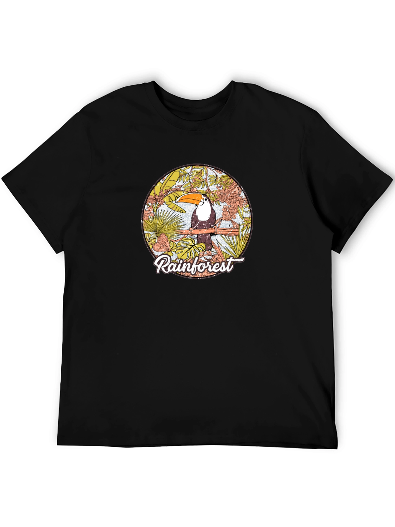 Rainforest Toucan Graphic Print T-Shirt