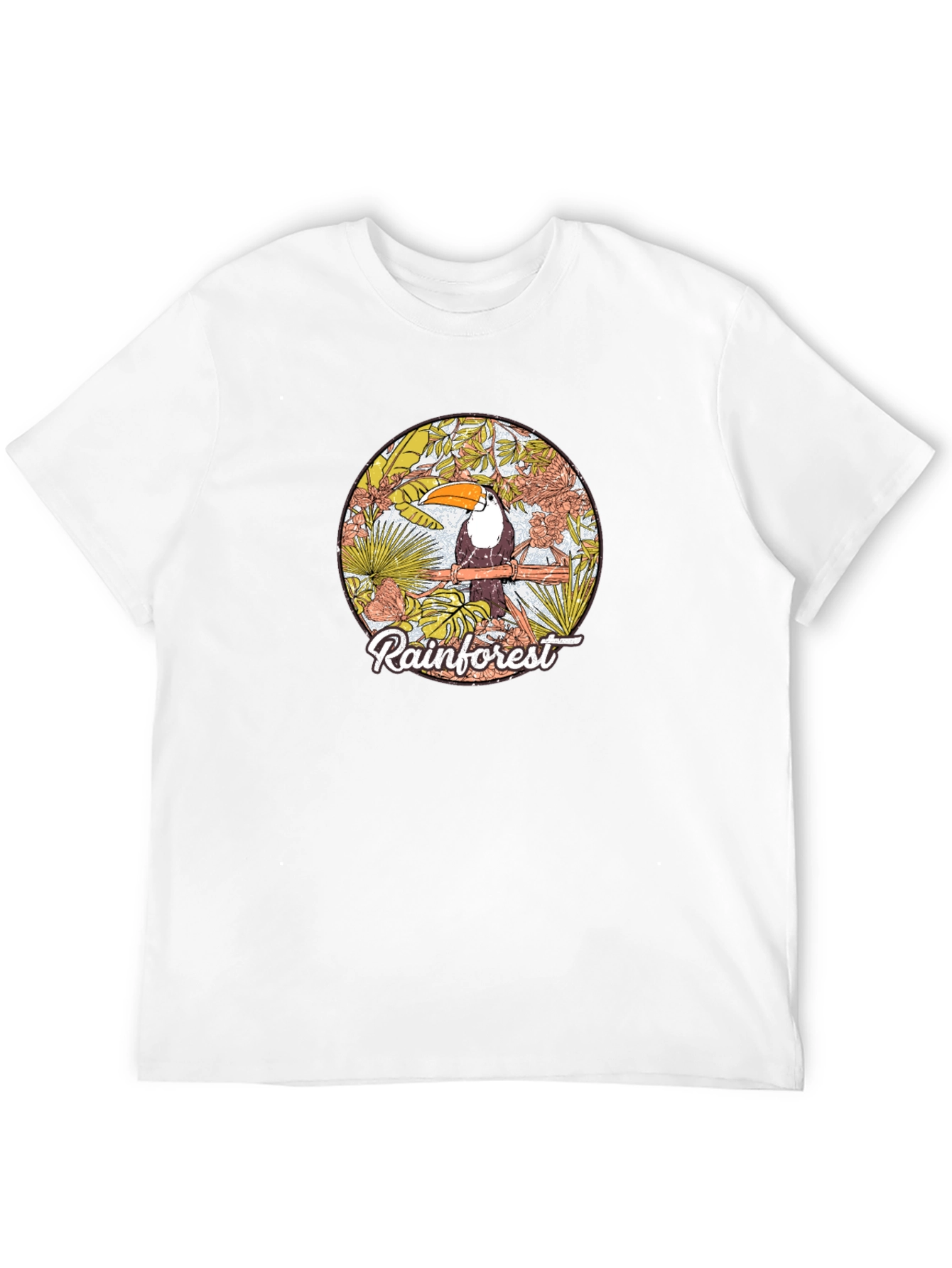 Rainforest Toucan Graphic Print T-Shirt