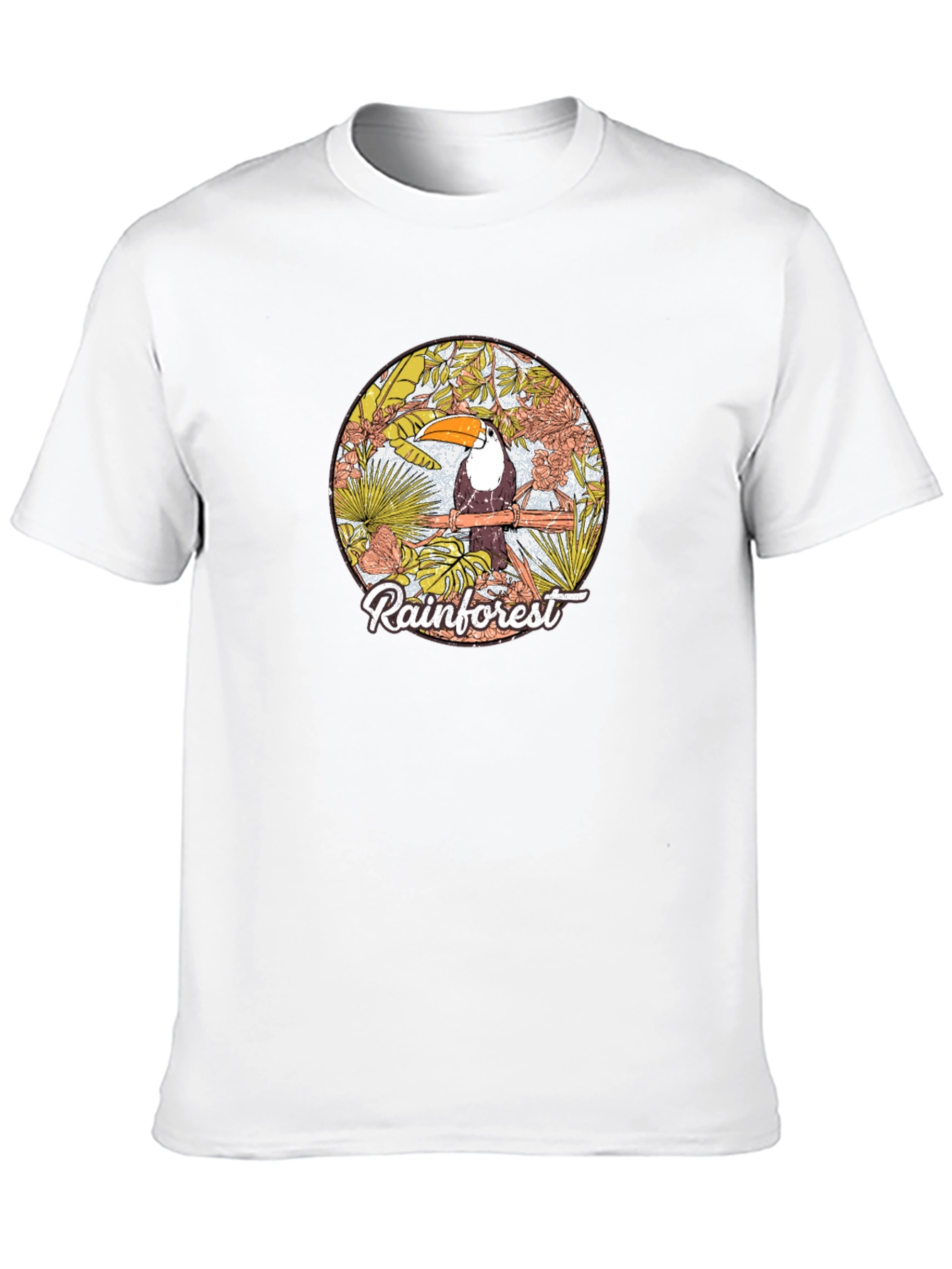 Rainforest Toucan Graphic Print T-Shirt