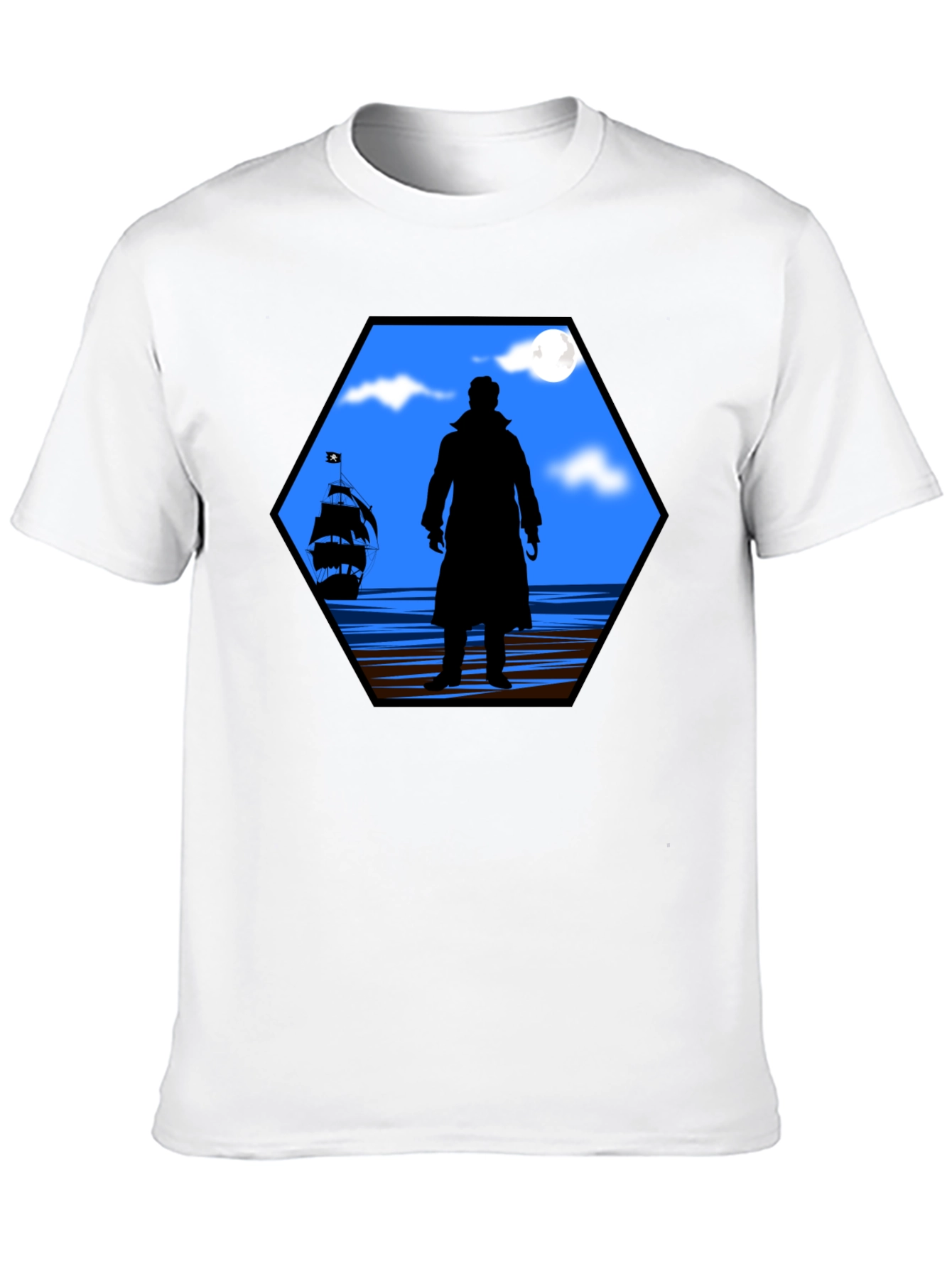 Captain Hook Silhouette Graphic T-Shirt
