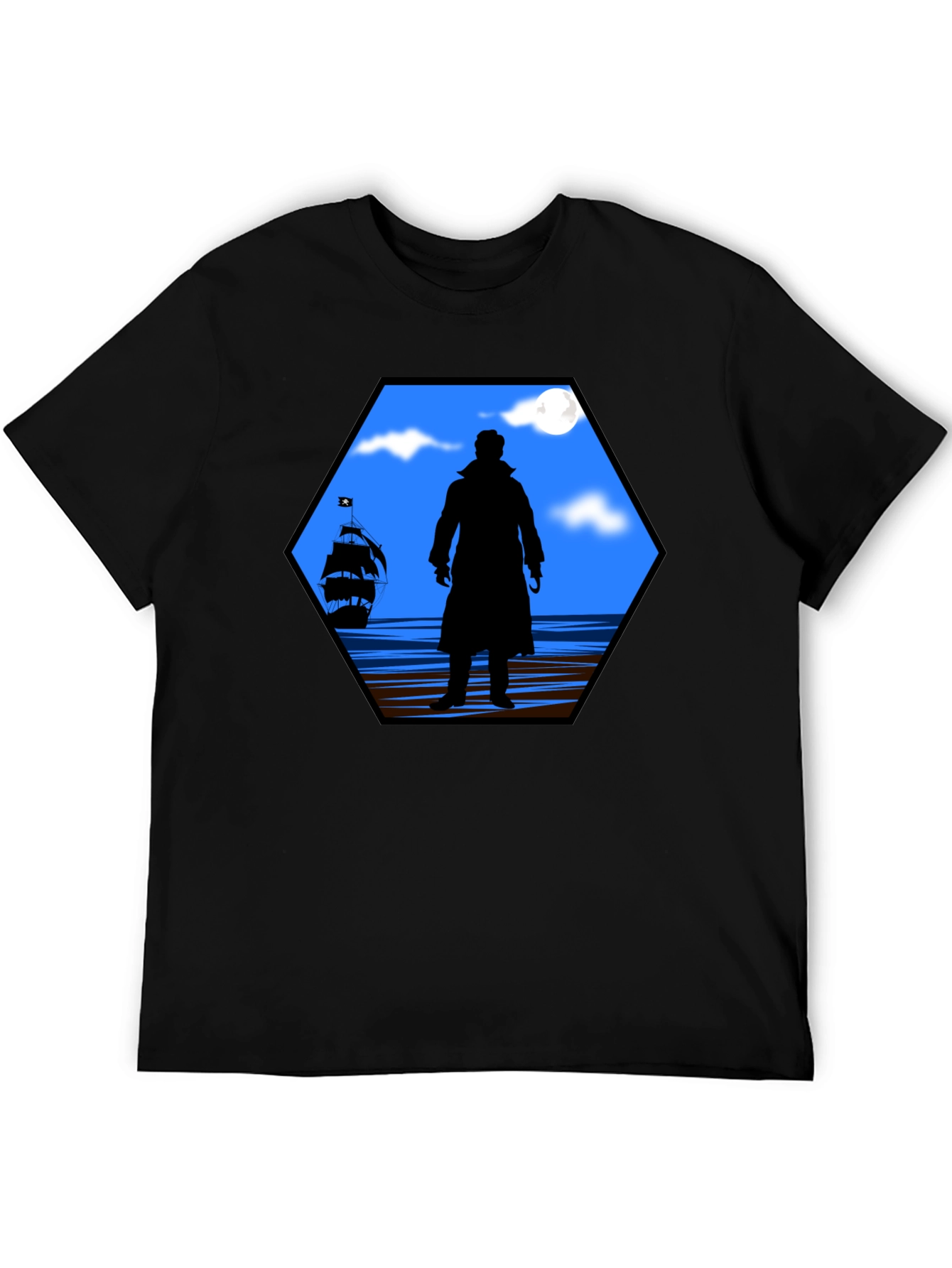 Captain Hook Silhouette Graphic T-Shirt