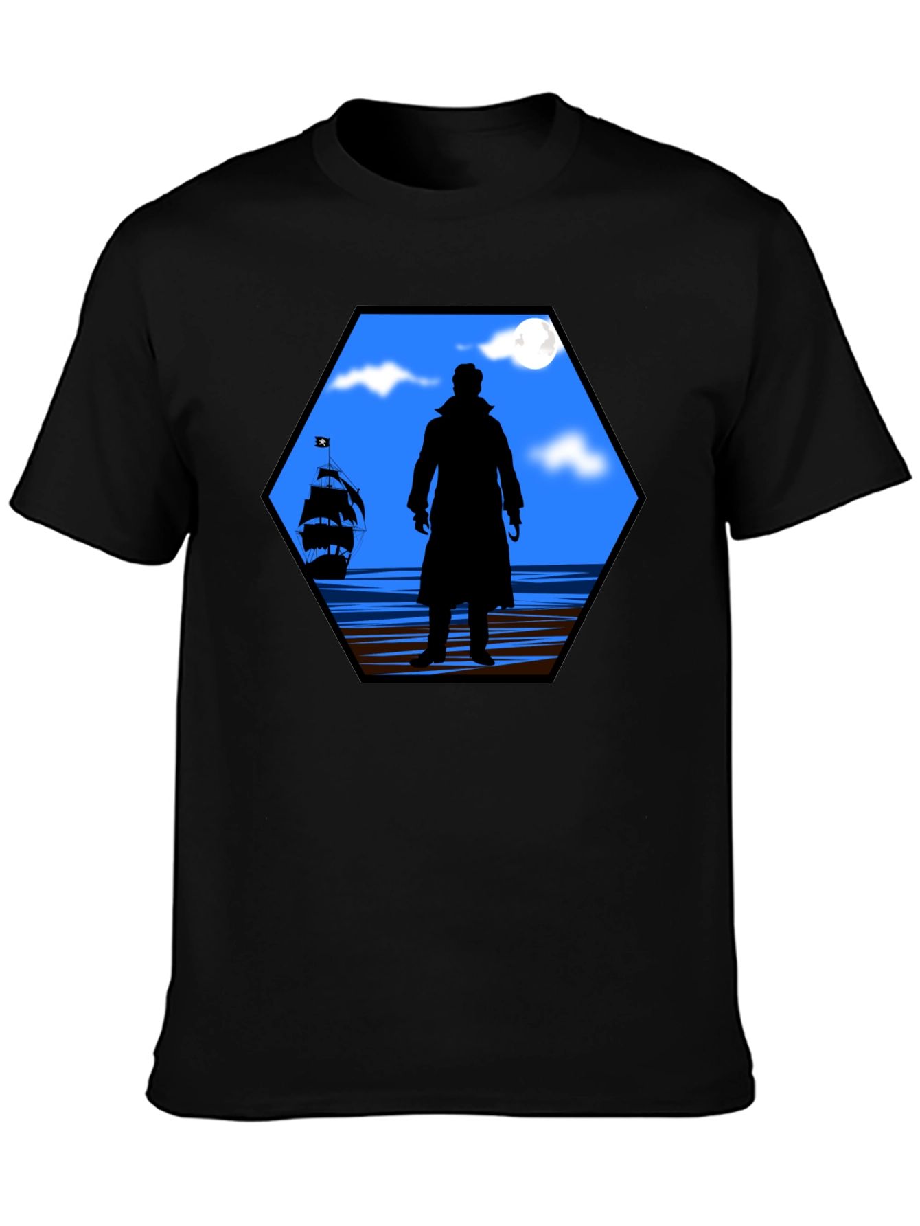 Captain Hook Silhouette Graphic T-Shirt