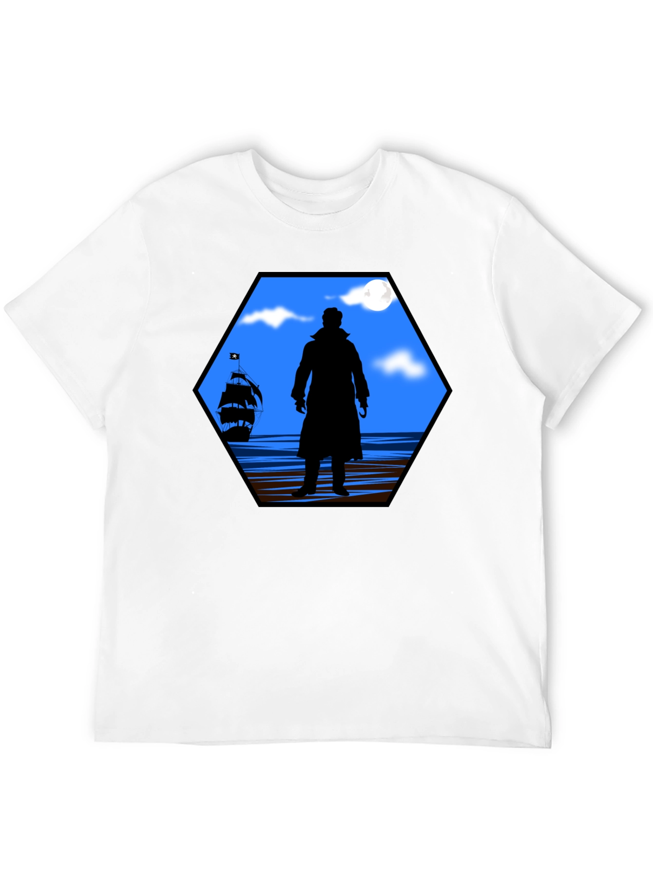 Captain Hook Silhouette Graphic T-Shirt