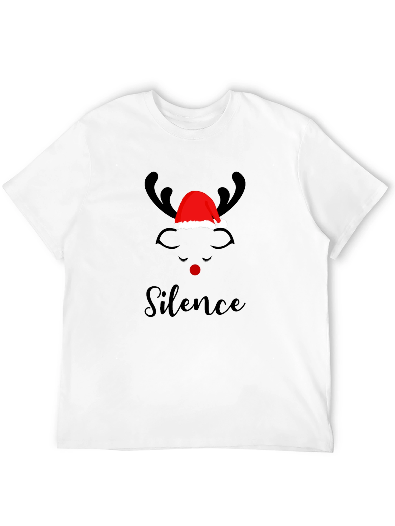 Christmas Silence Reindeer Graphic Tee