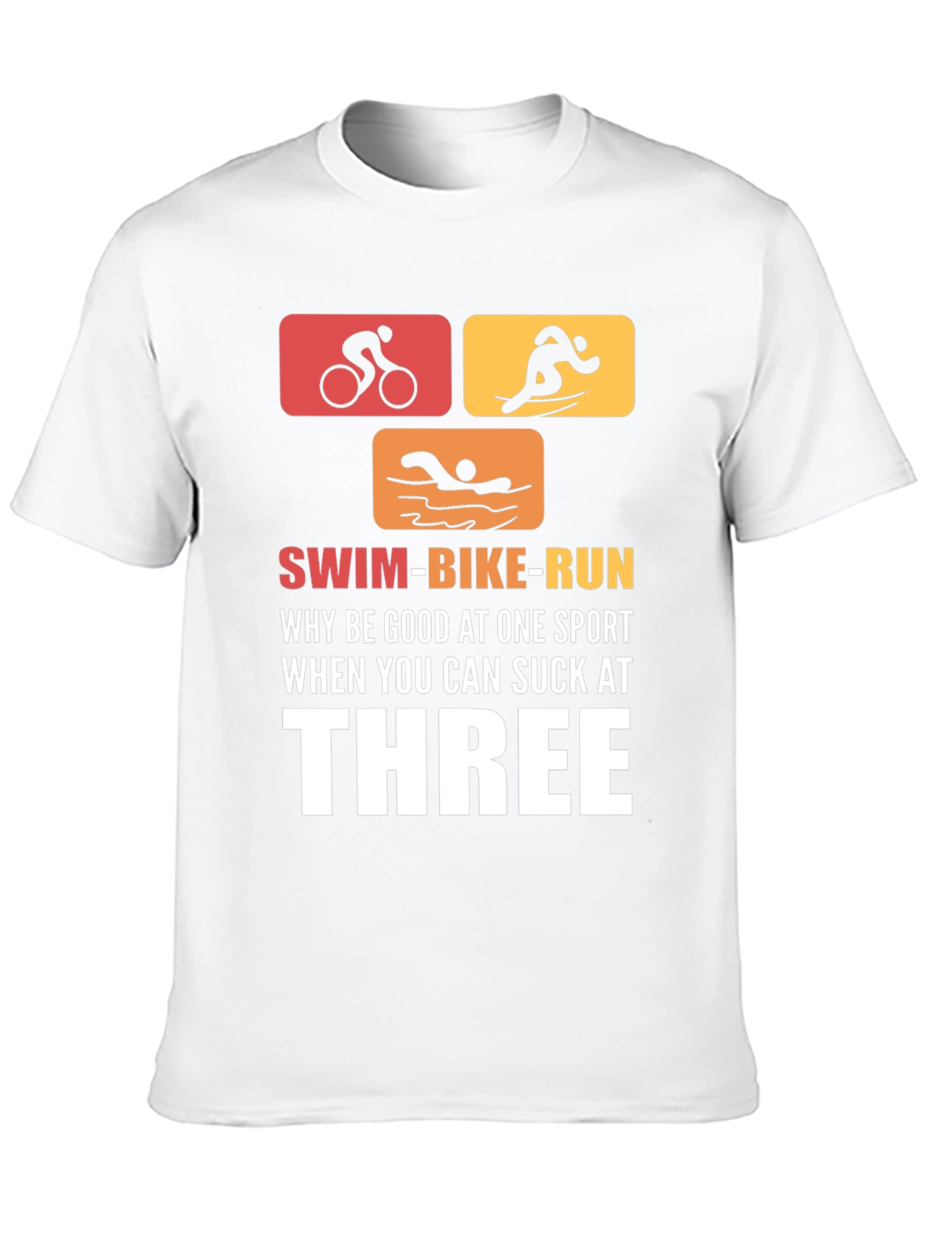 Swim Bike Run Triathlon T-Shirt