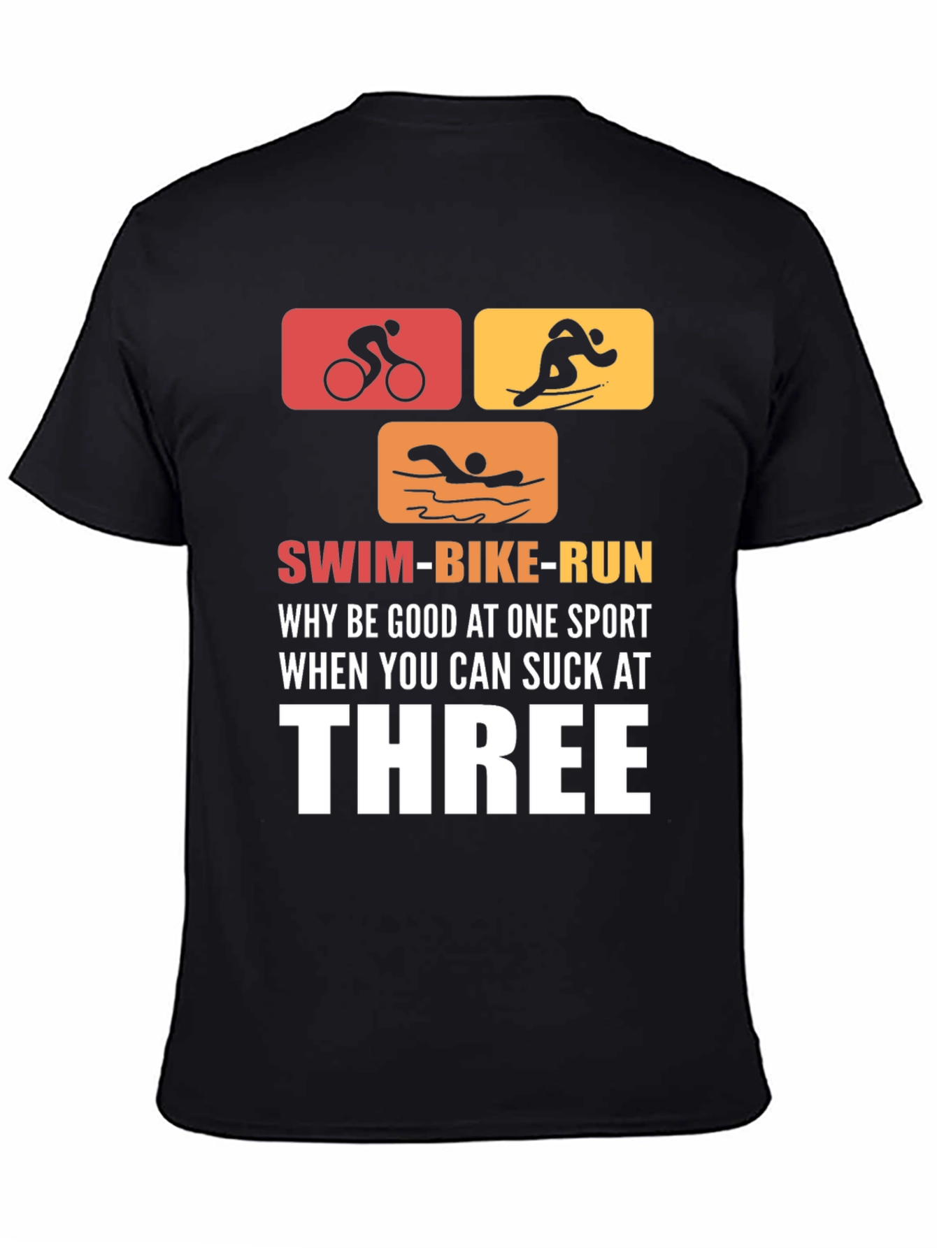 Swim Bike Run Triathlon T-Shirt