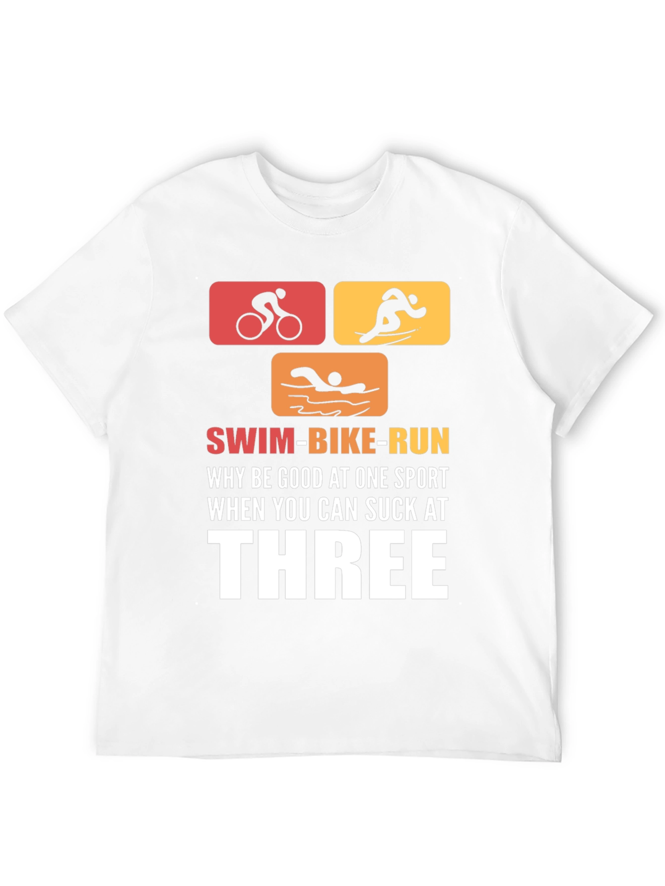 Swim Bike Run Triathlon T-Shirt