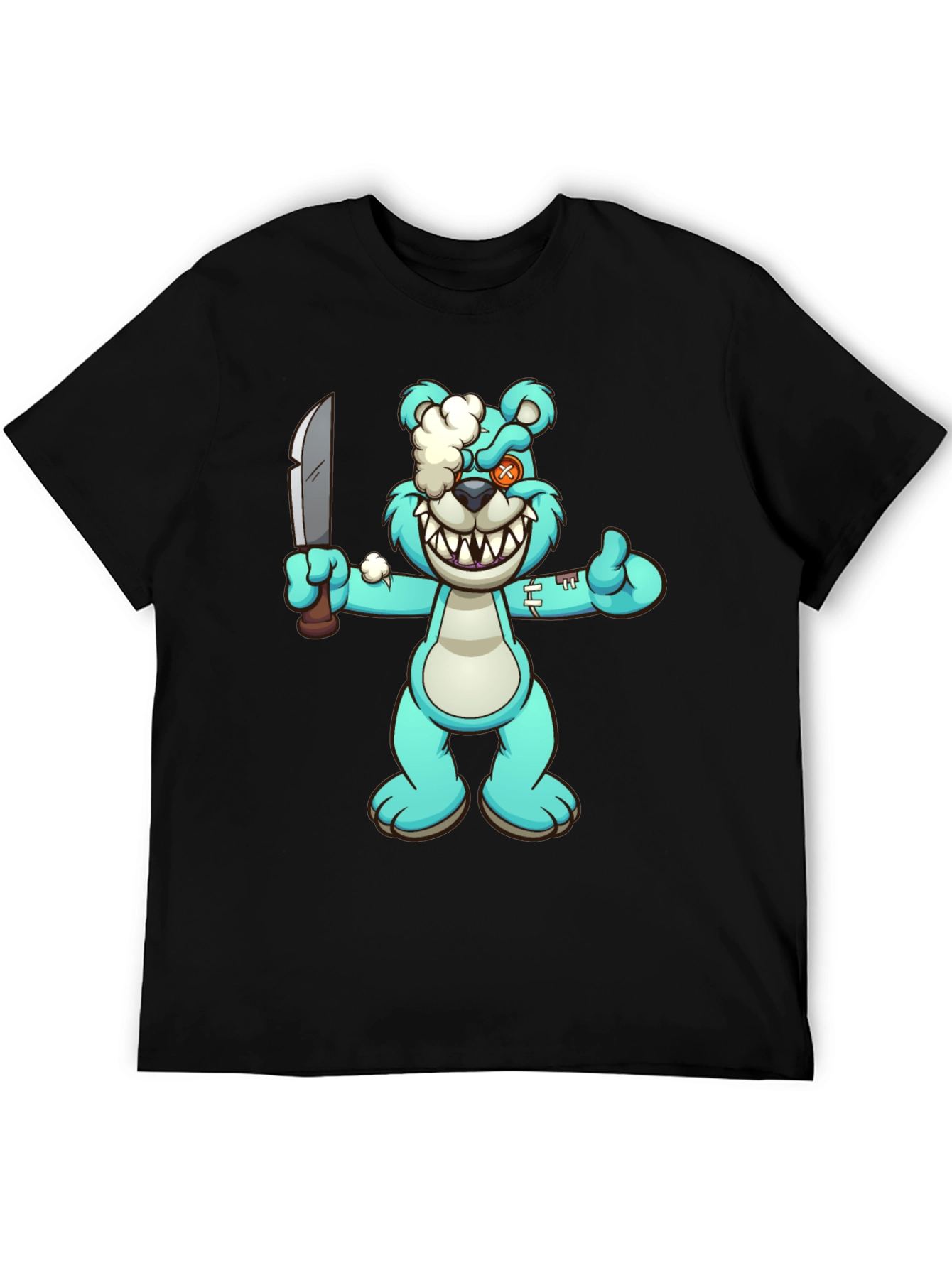 Cartoon Zombie Teddy Bear T-Shirt