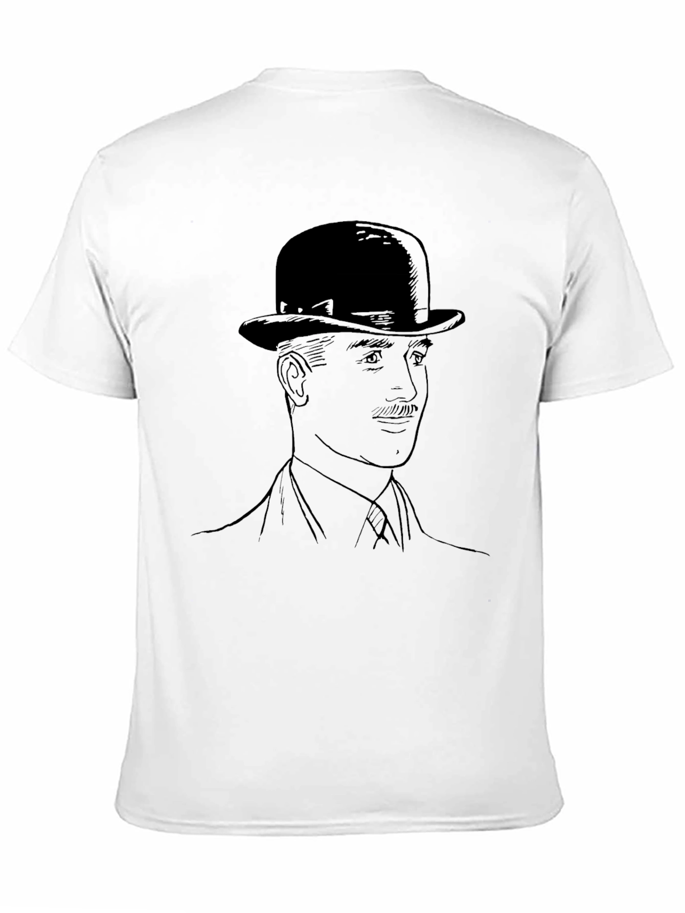 Dapper Gentleman Graphic Tee - Bowler Hat Design