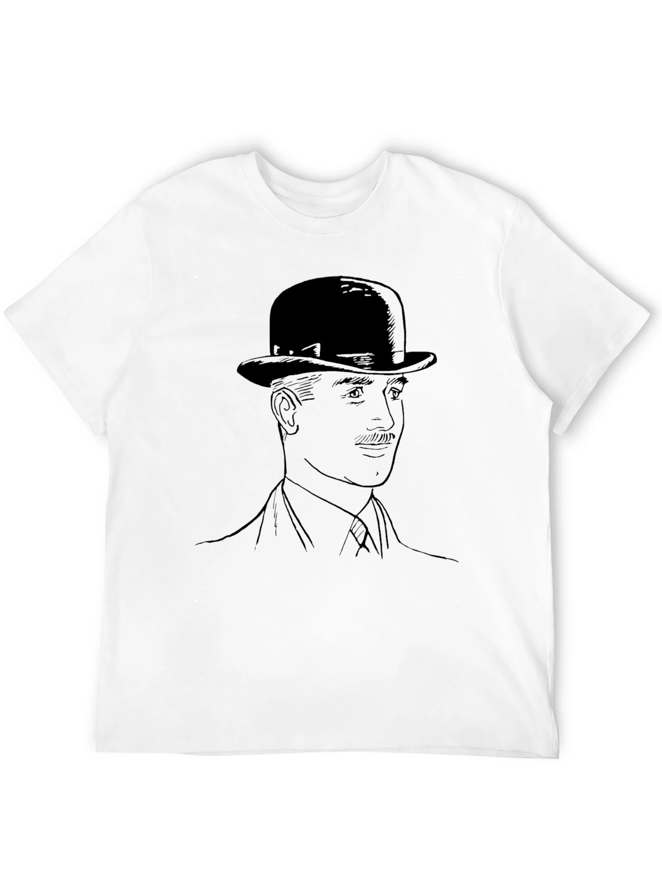 Dapper Gentleman Graphic Tee - Bowler Hat Design