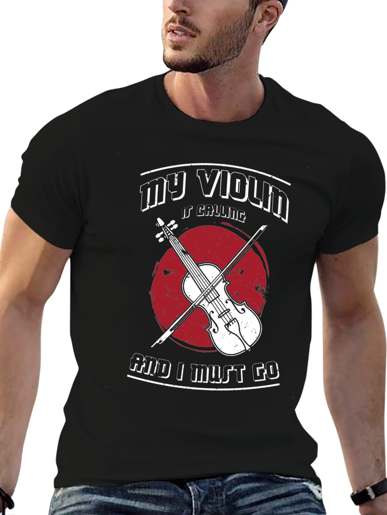 My Violin is Calling T-Shirt Musician Tee