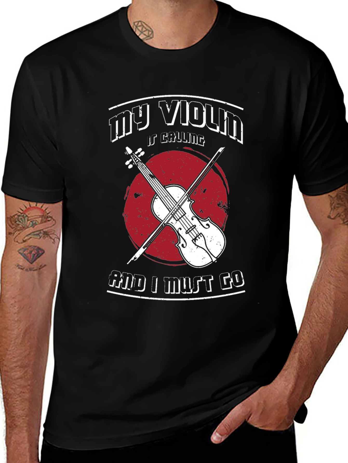 My Violin is Calling T-Shirt Musician Tee