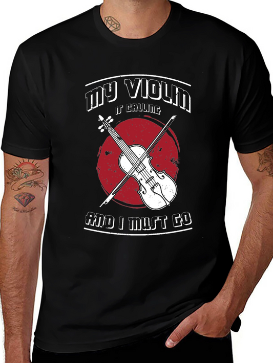 My Violin is Calling T-Shirt Musician Tee