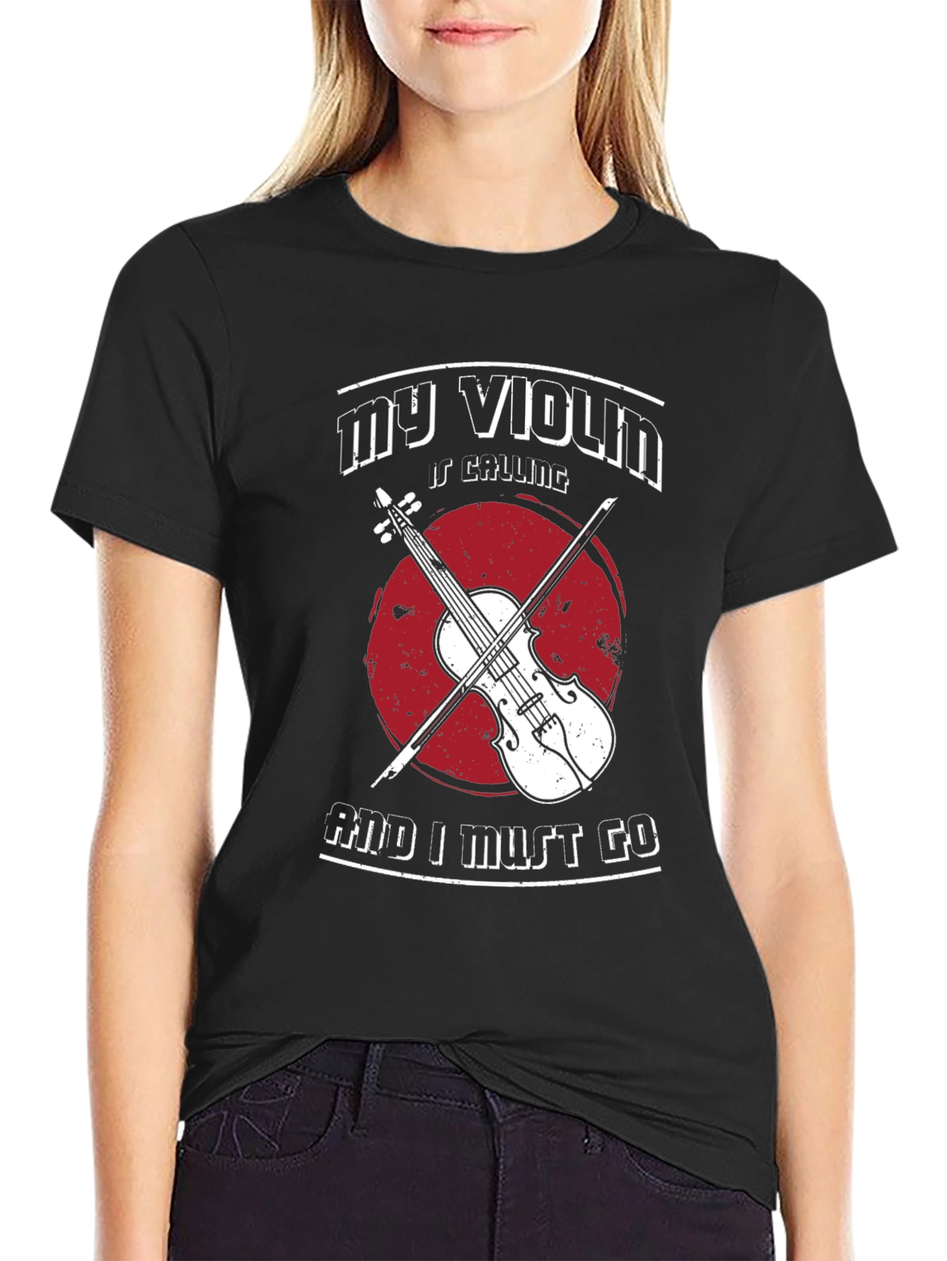 My Violin is Calling T-Shirt Musician Tee