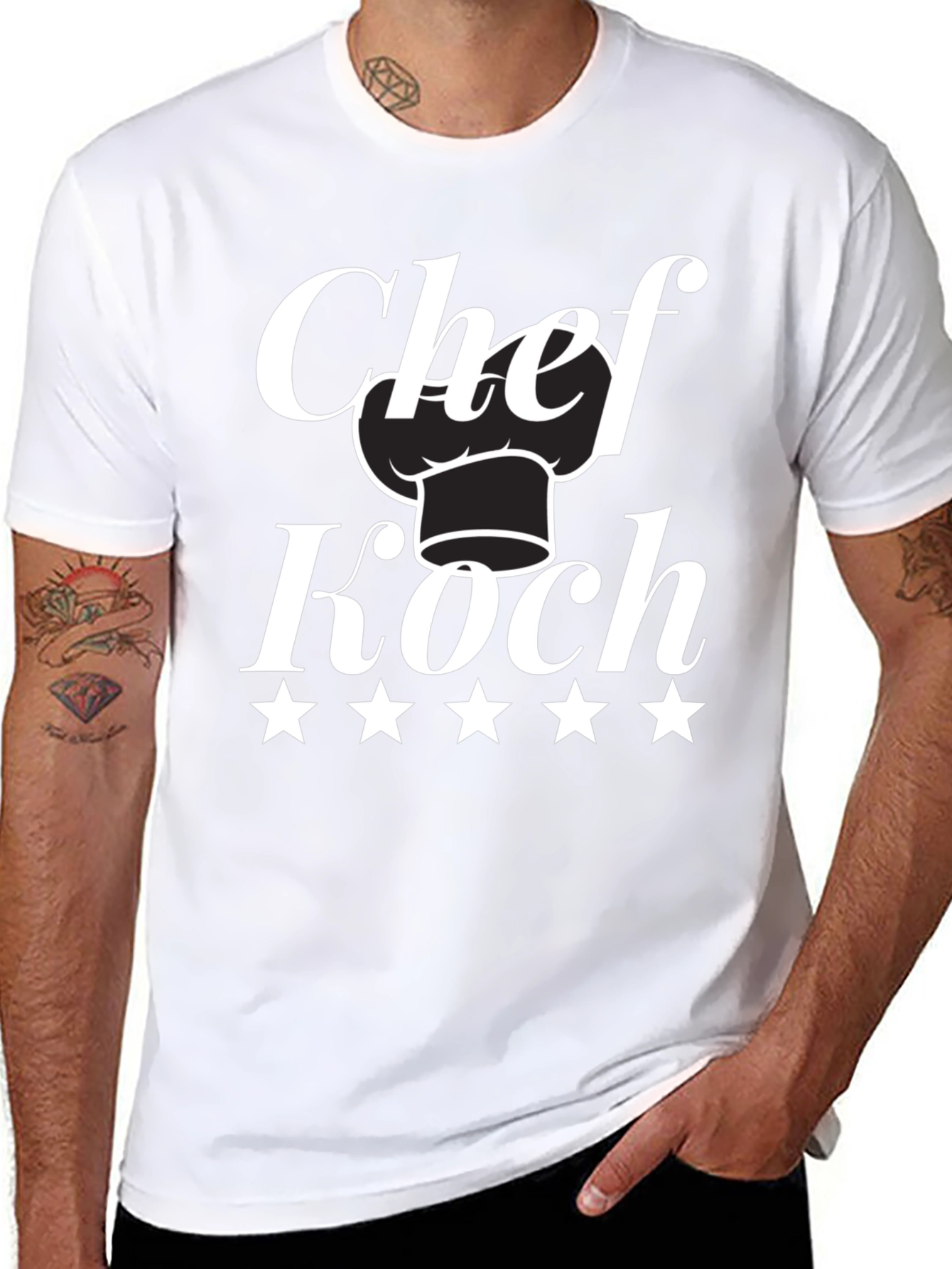 Chef Koch T-Shirt - Five Star Design