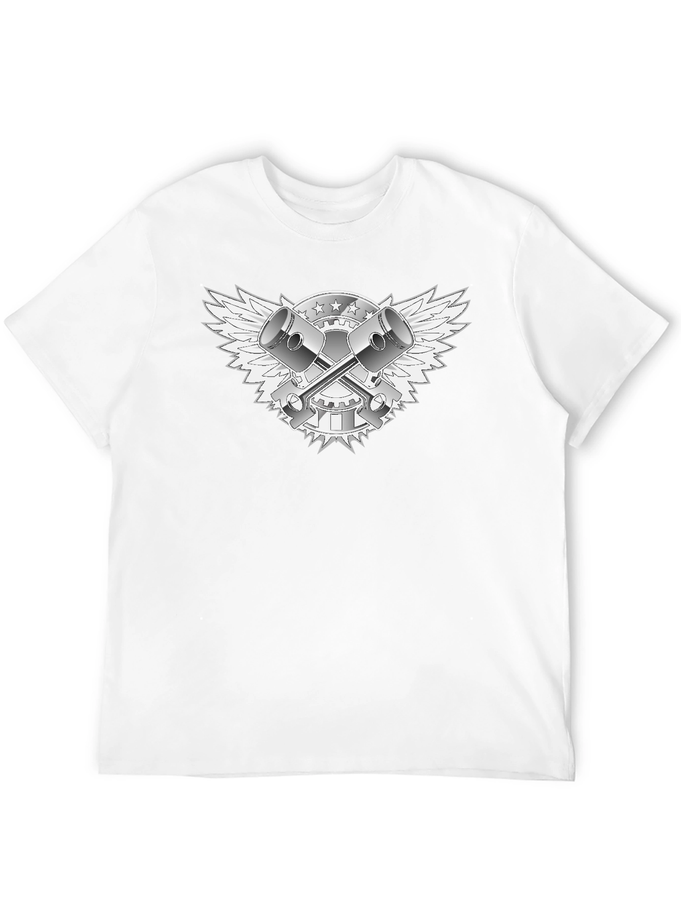 Piston Wings Graphic Tee - Black