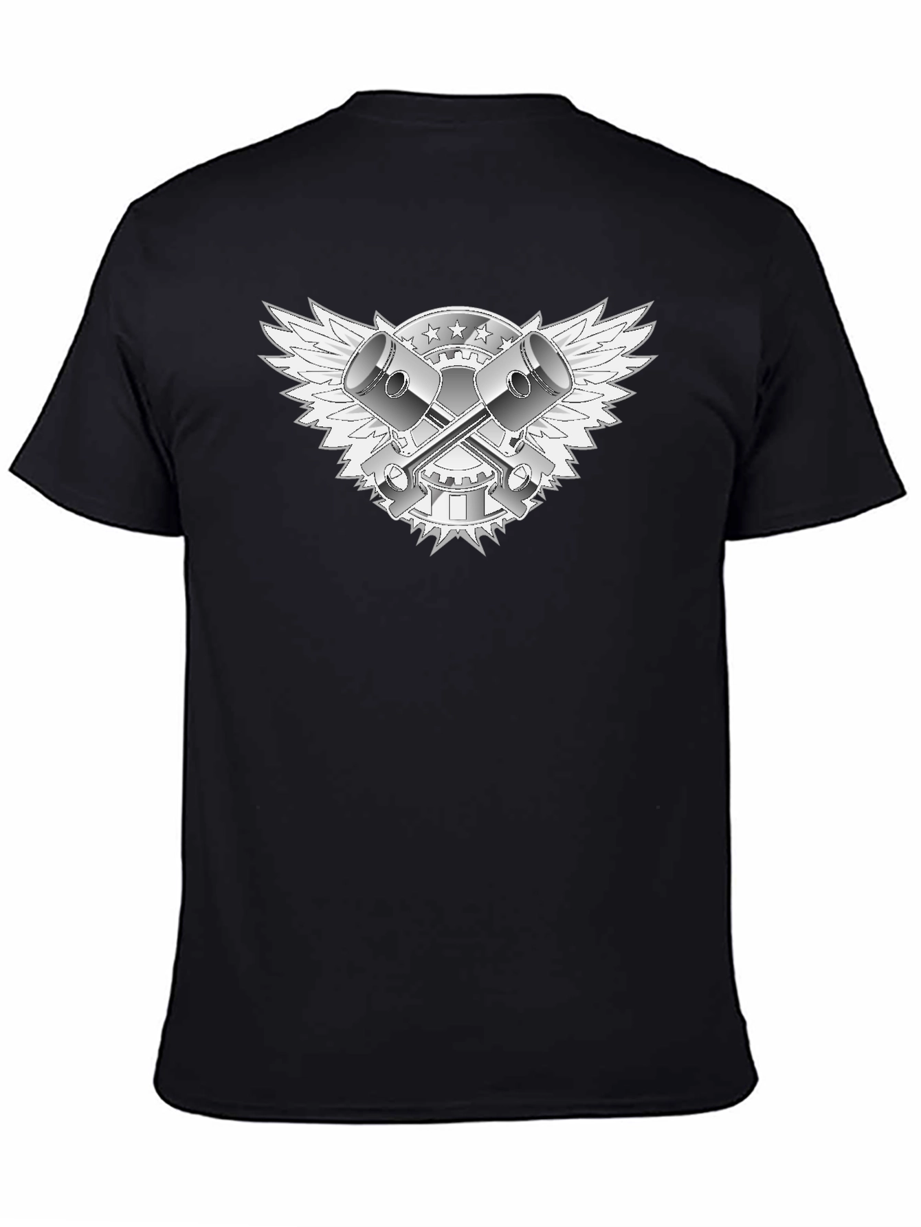 Piston Wings Graphic Tee - Black