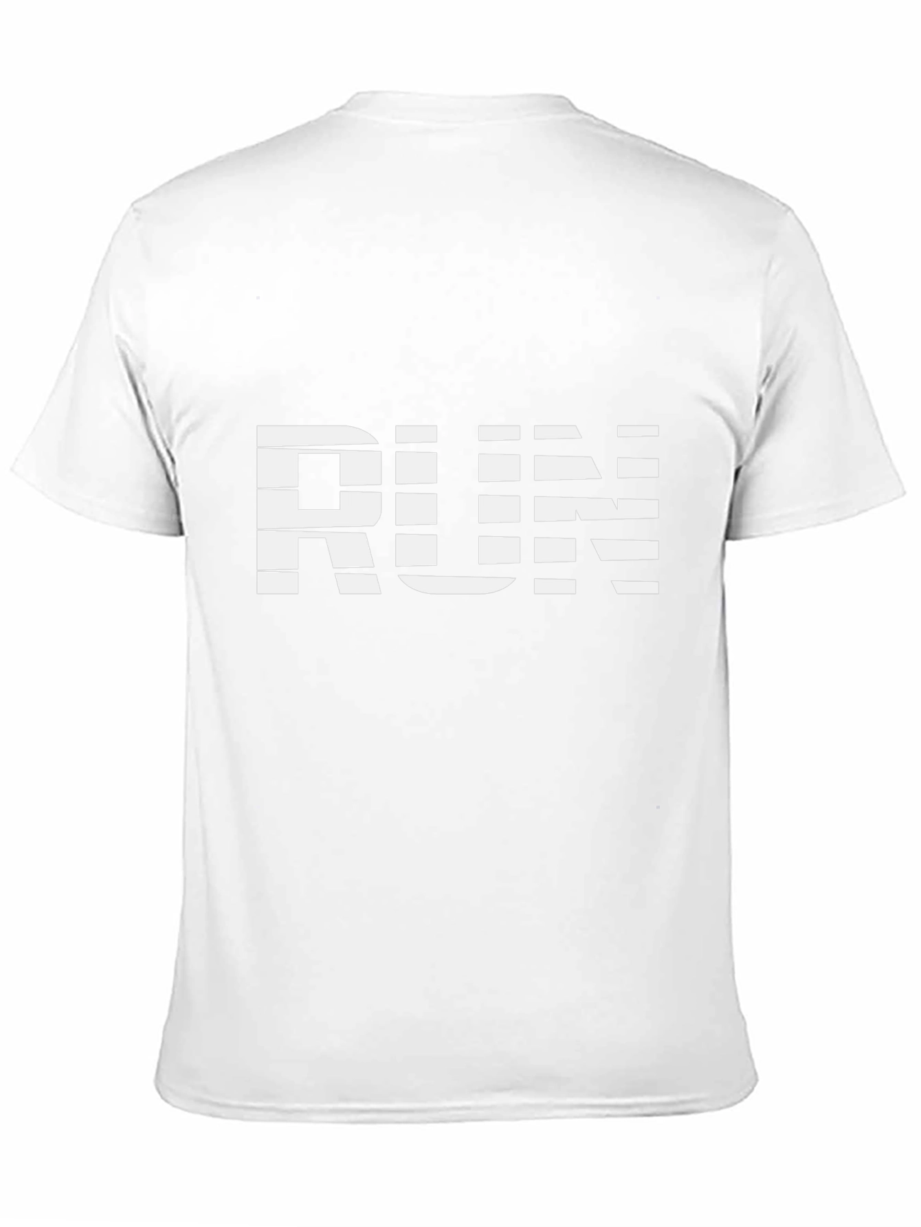 Stylish Black RUN Graphic Tee - Active Wear