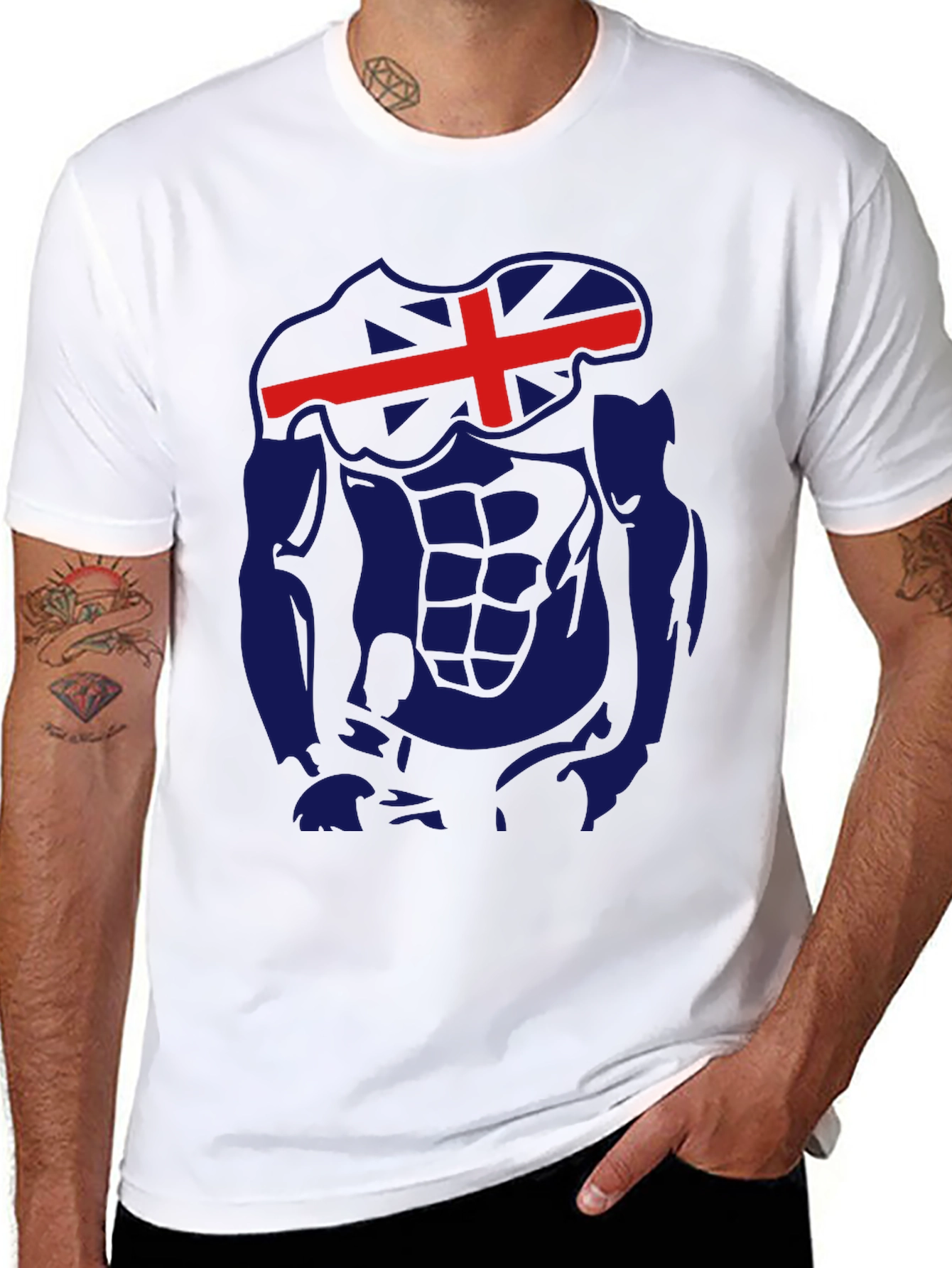 Icelandic Flag Abs Funny Gym T-Shirt