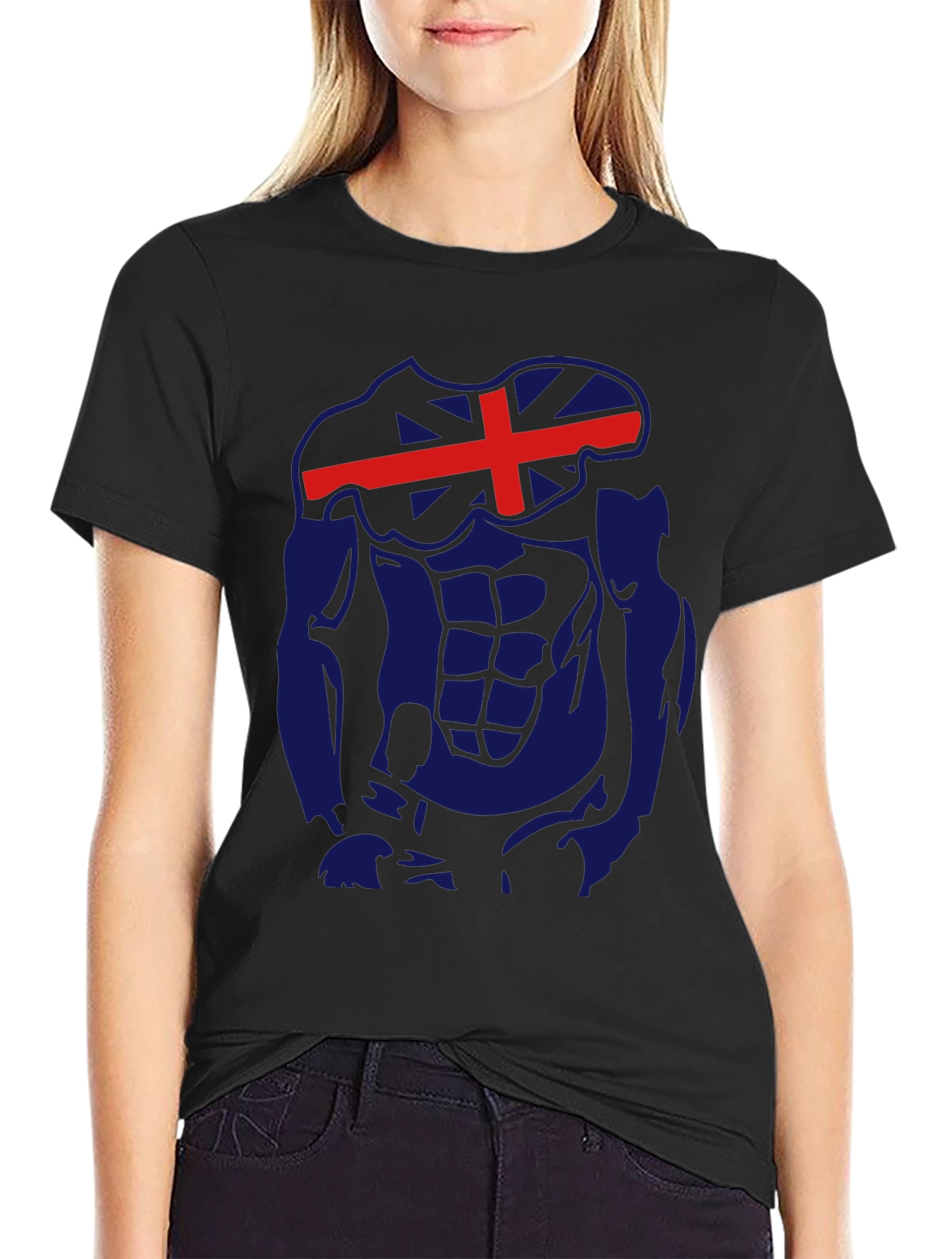 Icelandic Flag Abs Funny Gym T-Shirt