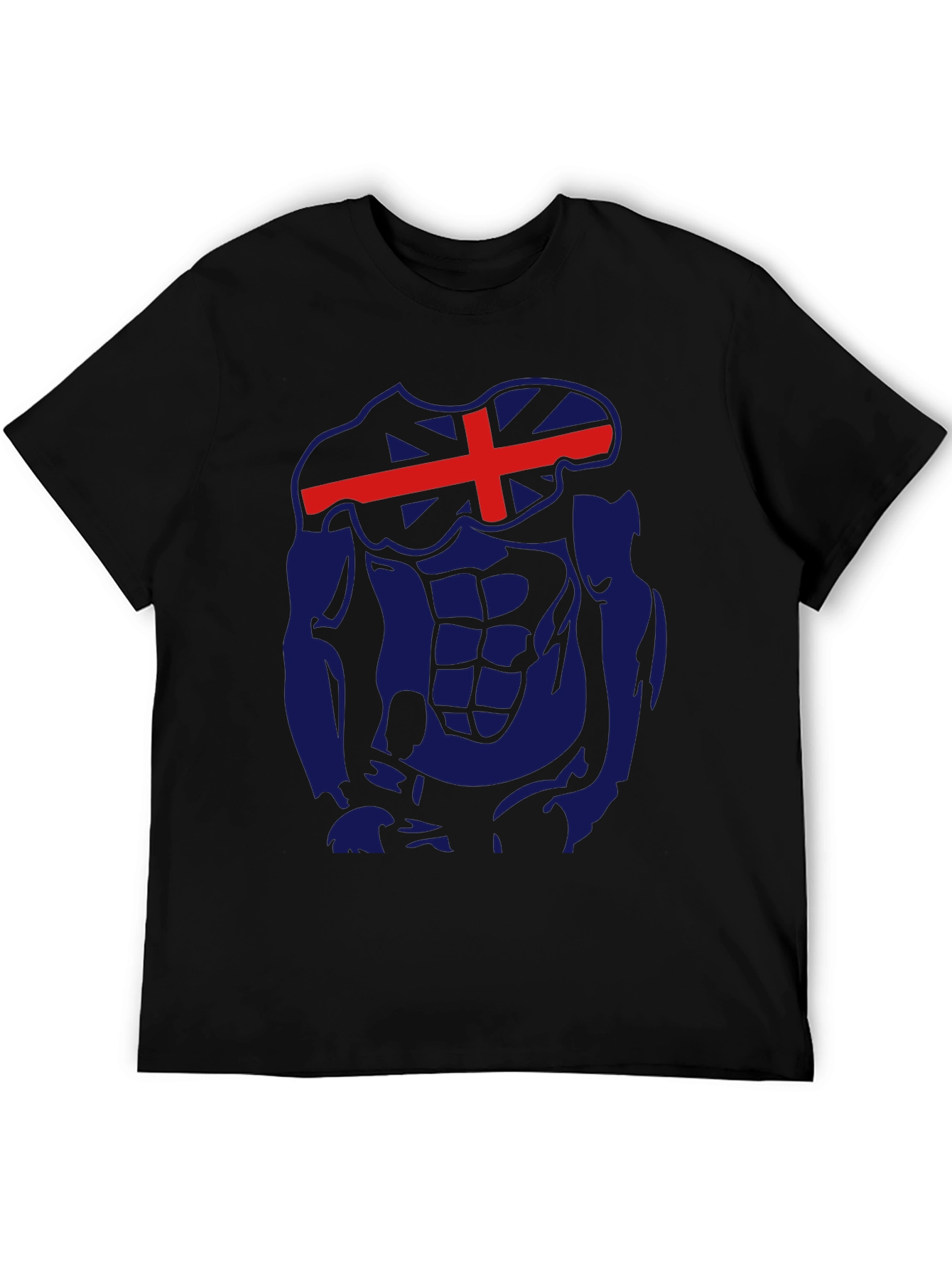 Icelandic Flag Abs Funny Gym T-Shirt