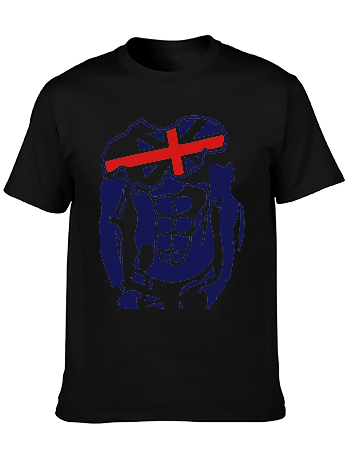 Icelandic Flag Abs Funny Gym T-Shirt