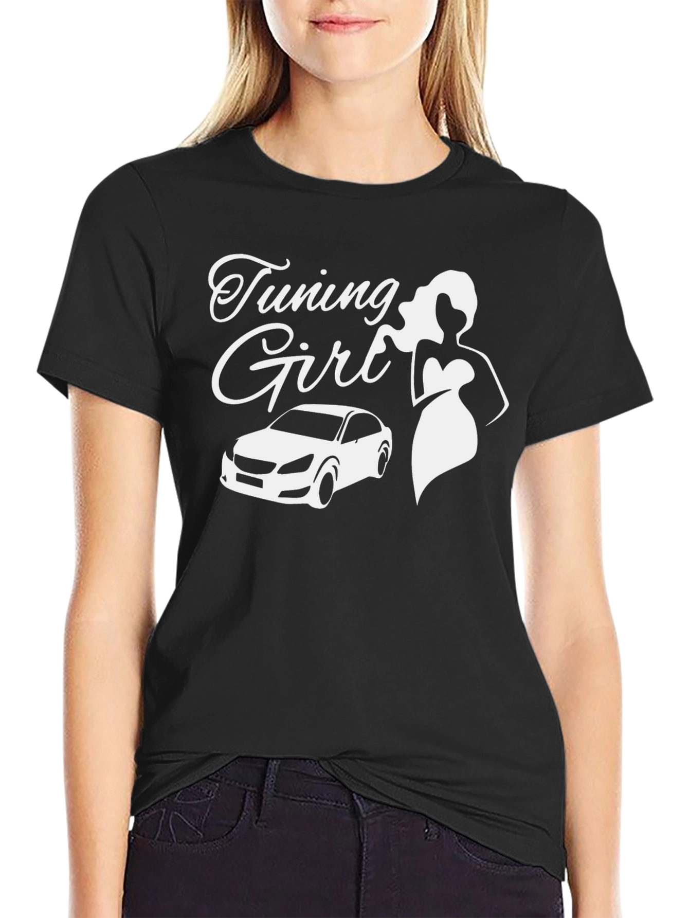 Tuning Girl T-Shirt Car Lover Tee