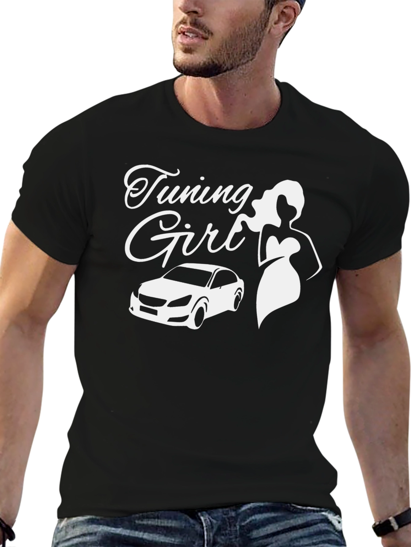 Tuning Girl T-Shirt Car Lover Tee
