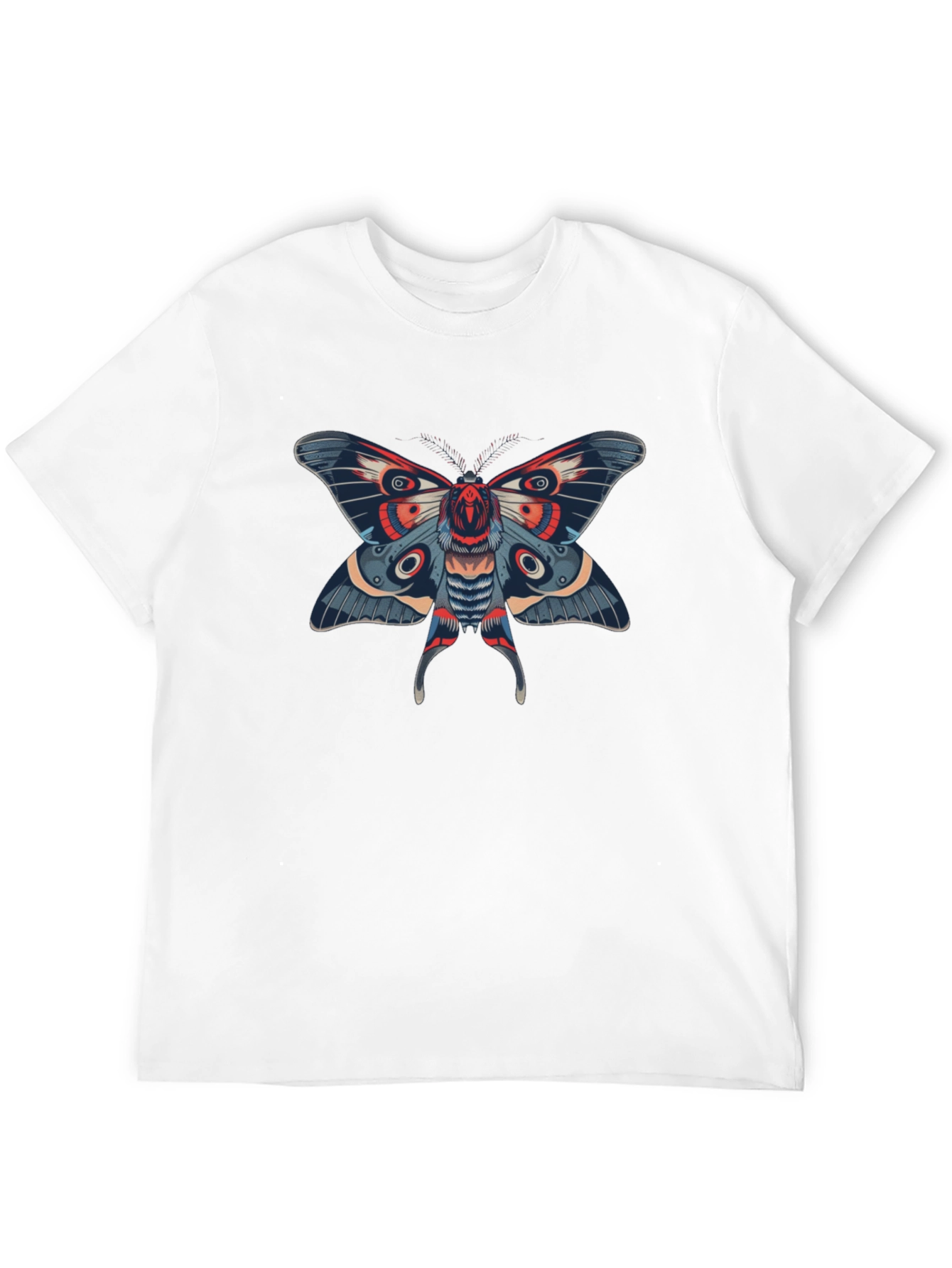 Moth Graphic Black T-Shirt