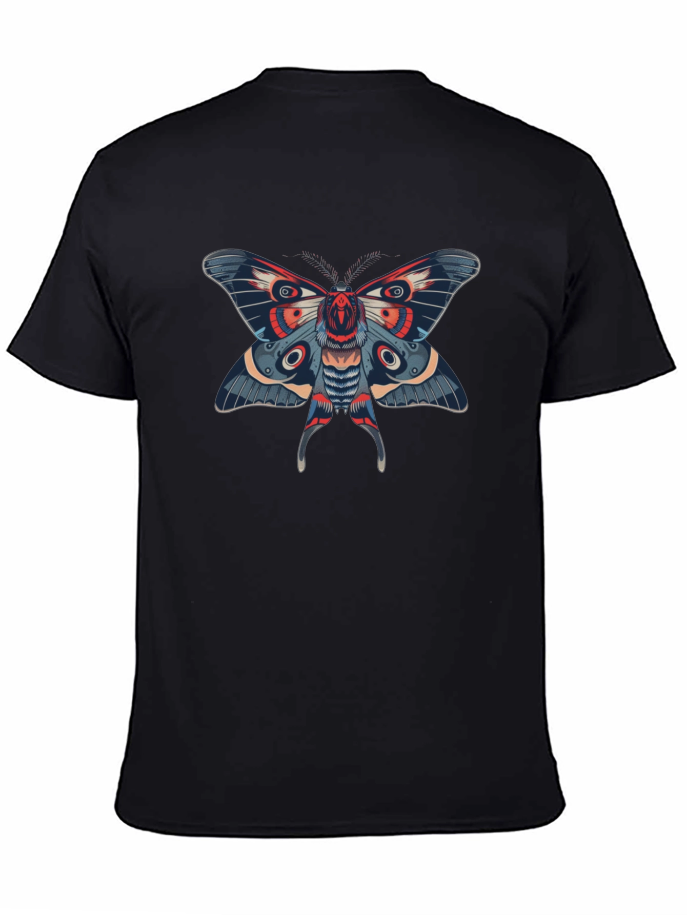 Moth Graphic Black T-Shirt