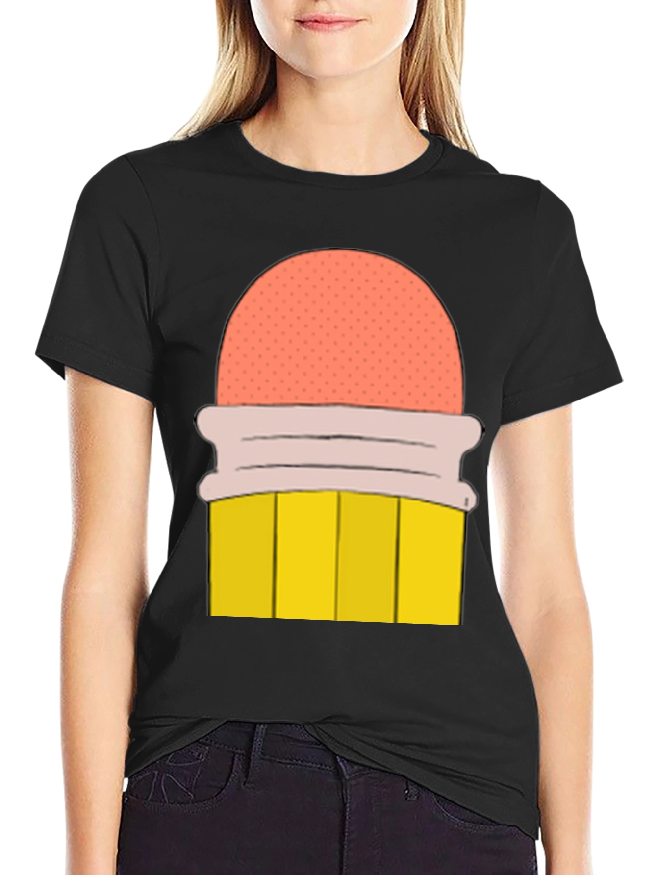 Pencil T-Shirt - Cartoon Graphic Tee
