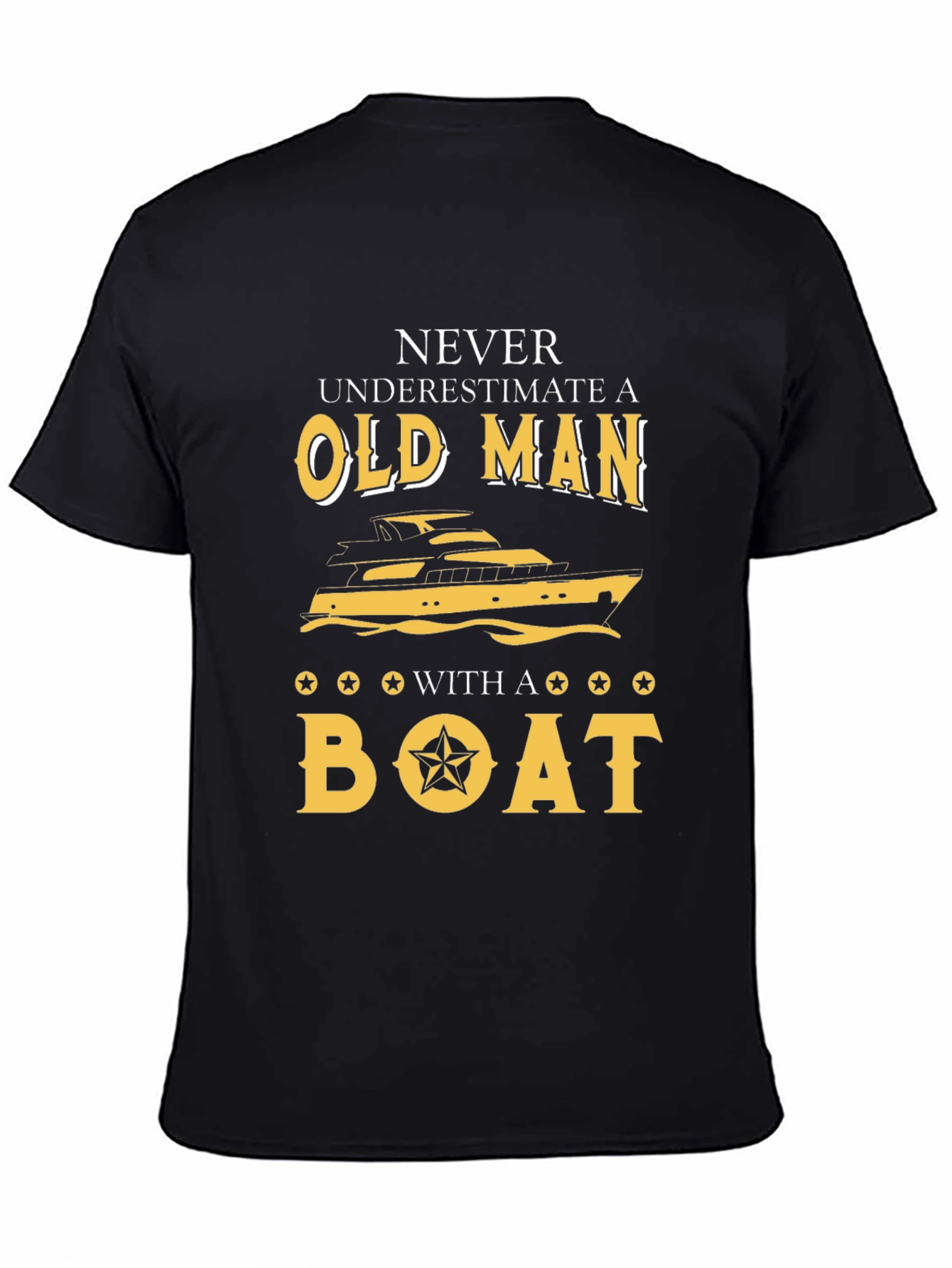 Old Man With a Boat Graphic Tee