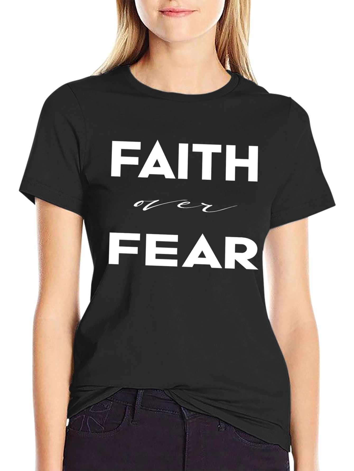 Faith Over Fear T-Shirt - Inspirational Graphic Tee