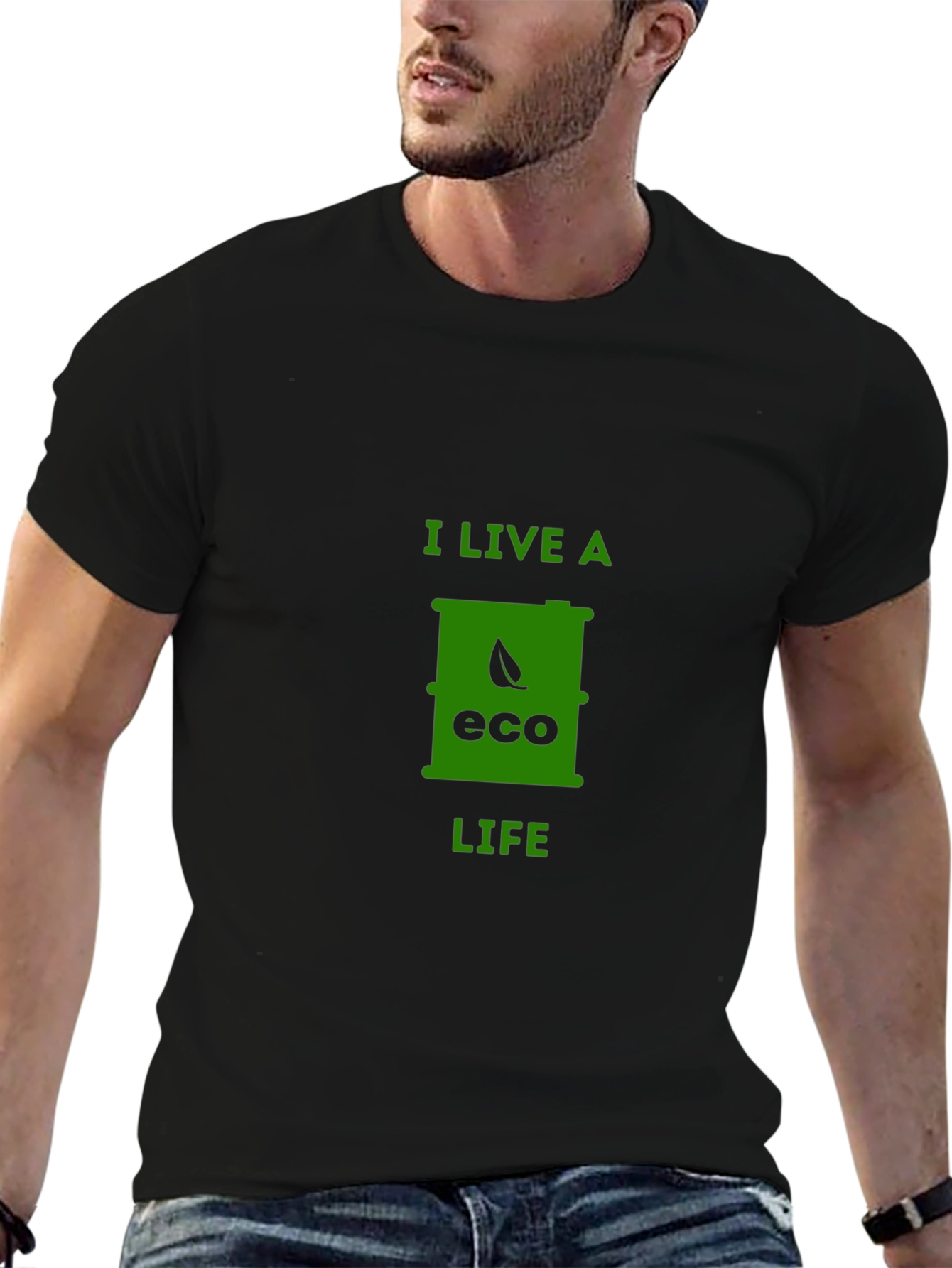 Eco Life T-Shirt - Black Sustainable Fashion