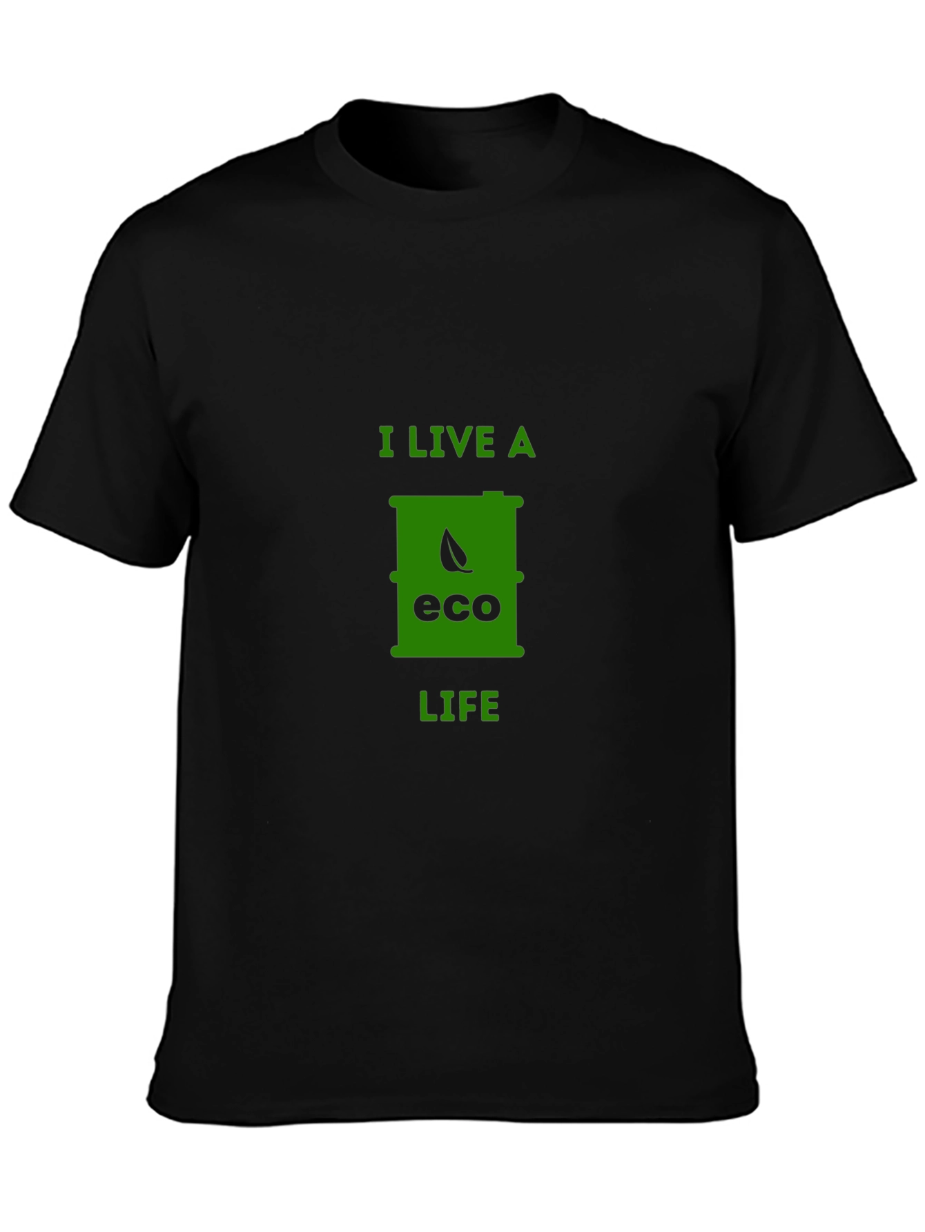 Eco Life T-Shirt - Black Sustainable Fashion