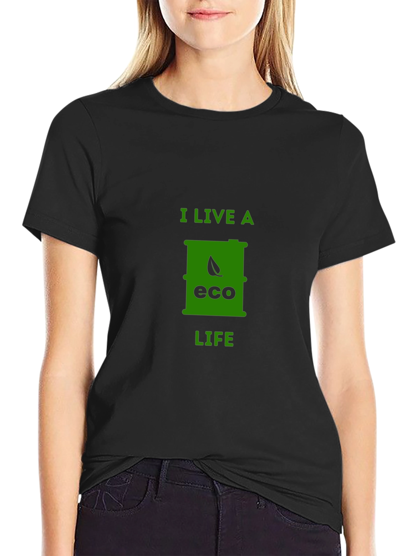Eco Life T-Shirt - Black Sustainable Fashion