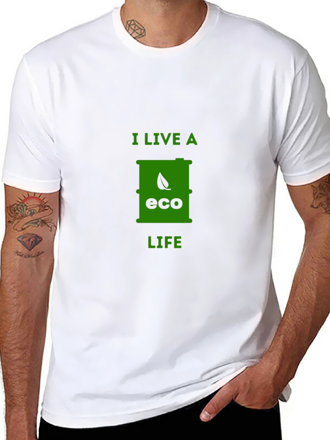 Eco Life T-Shirt - Black Sustainable Fashion