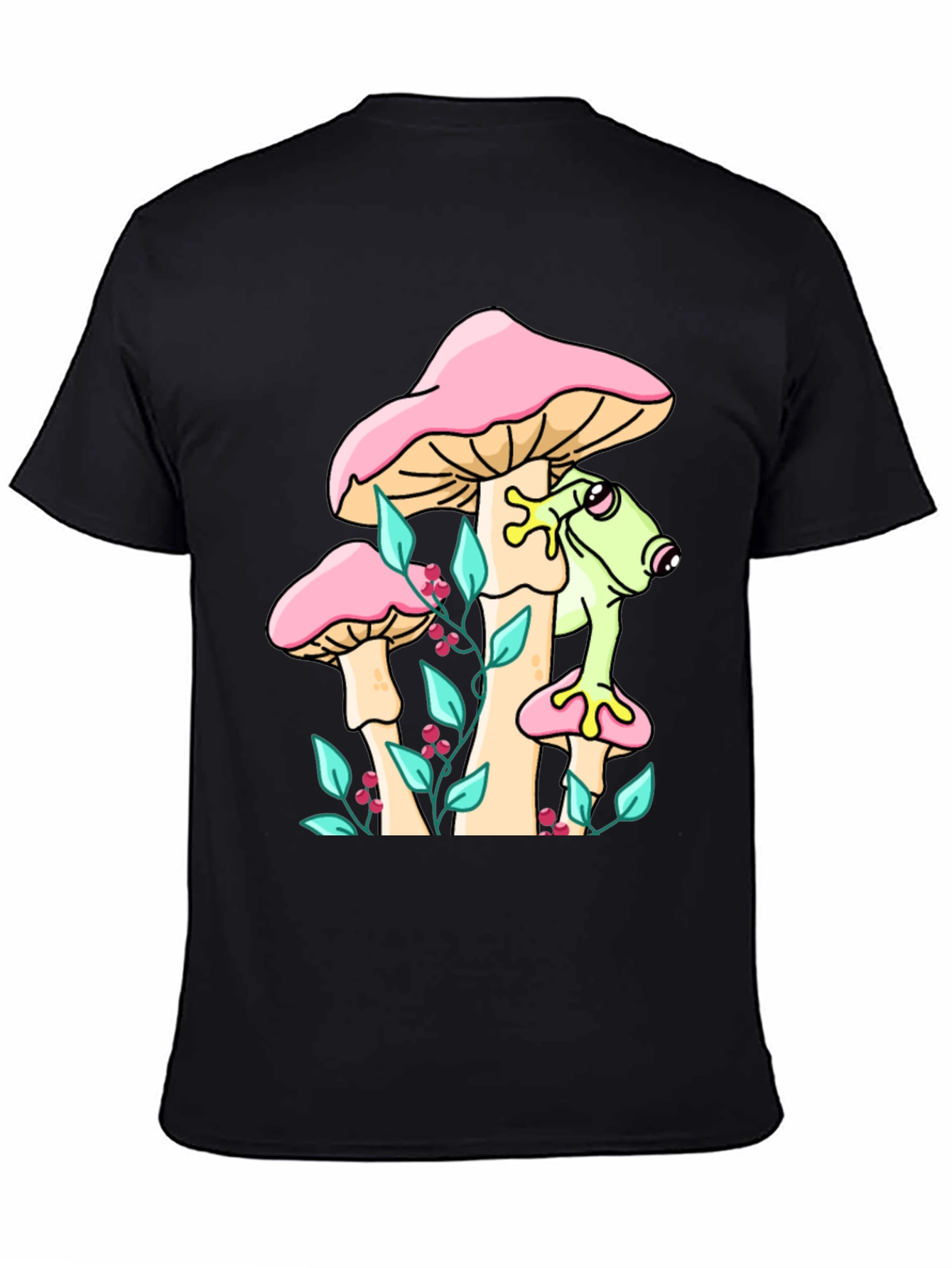Frog on Mushroom Graphic Tee