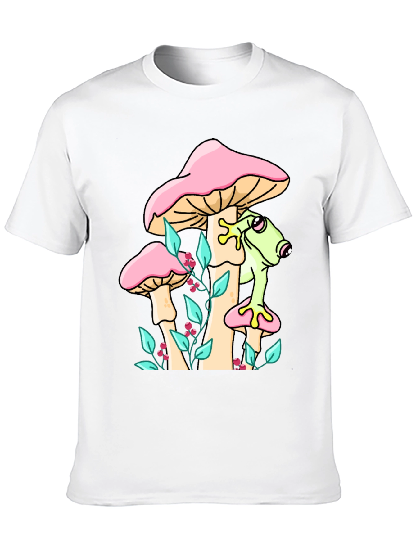 Frog on Mushroom Graphic Tee