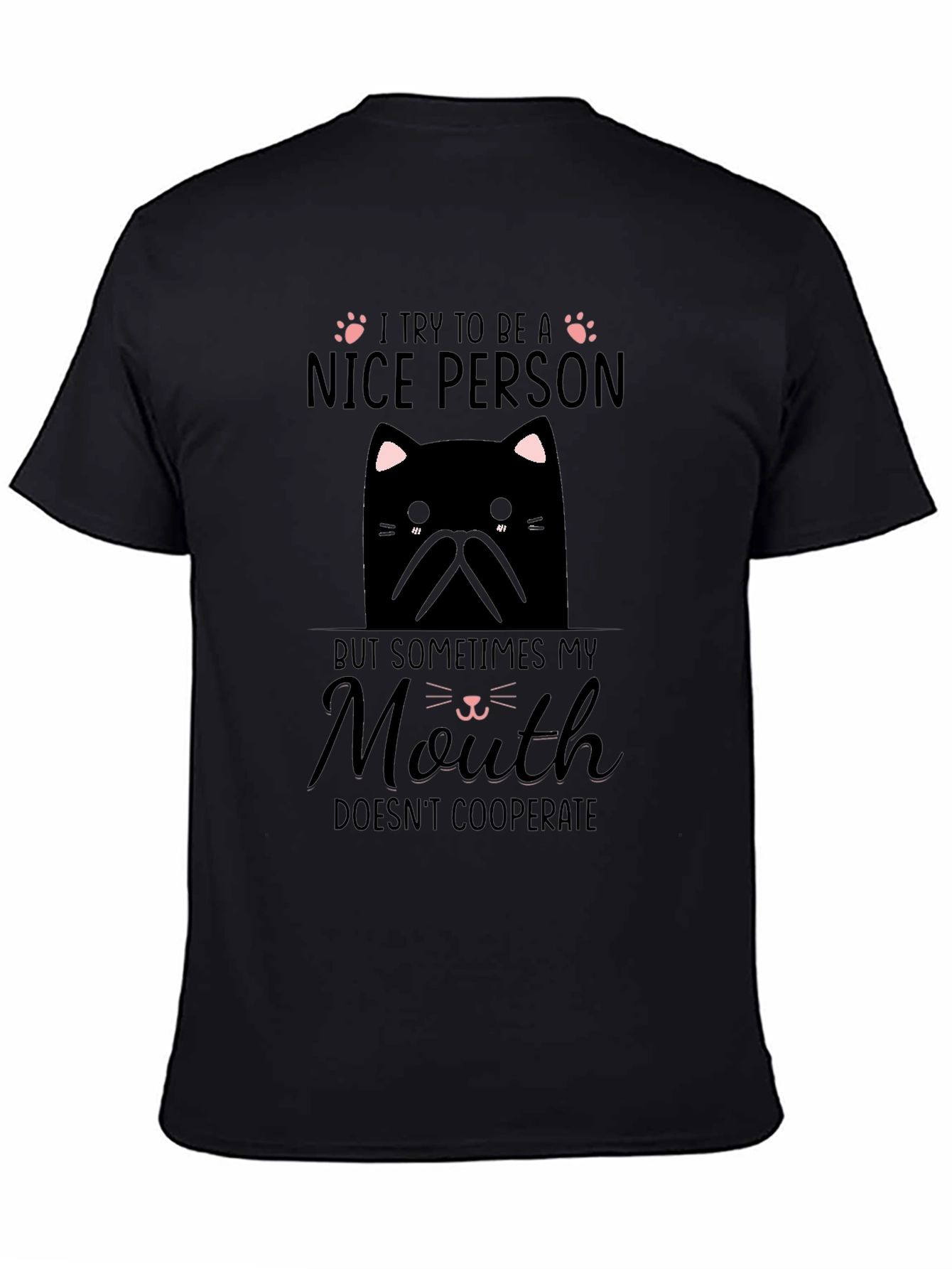 Funny Cat T-Shirt - Nice Person