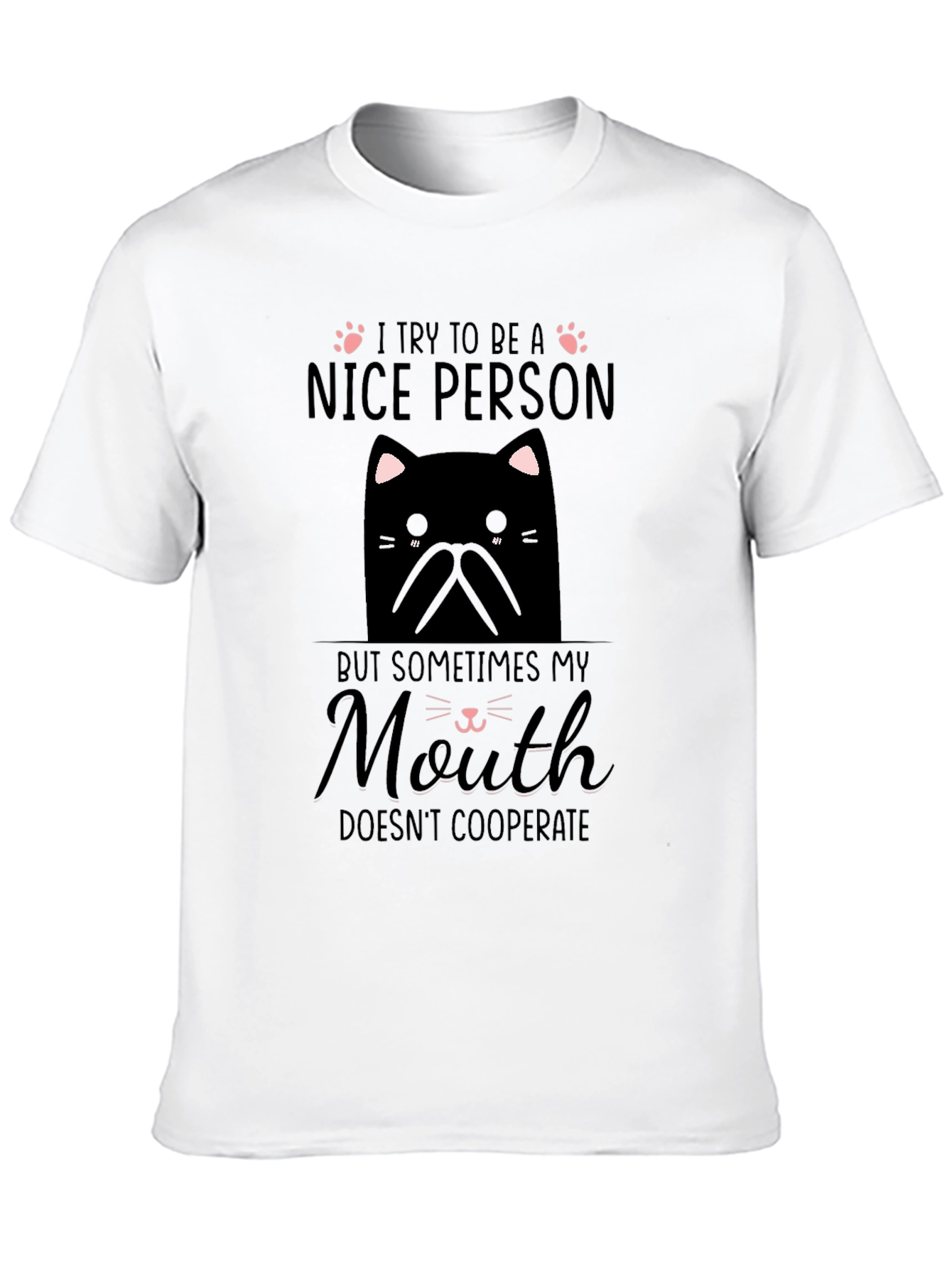Funny Cat T-Shirt - Nice Person