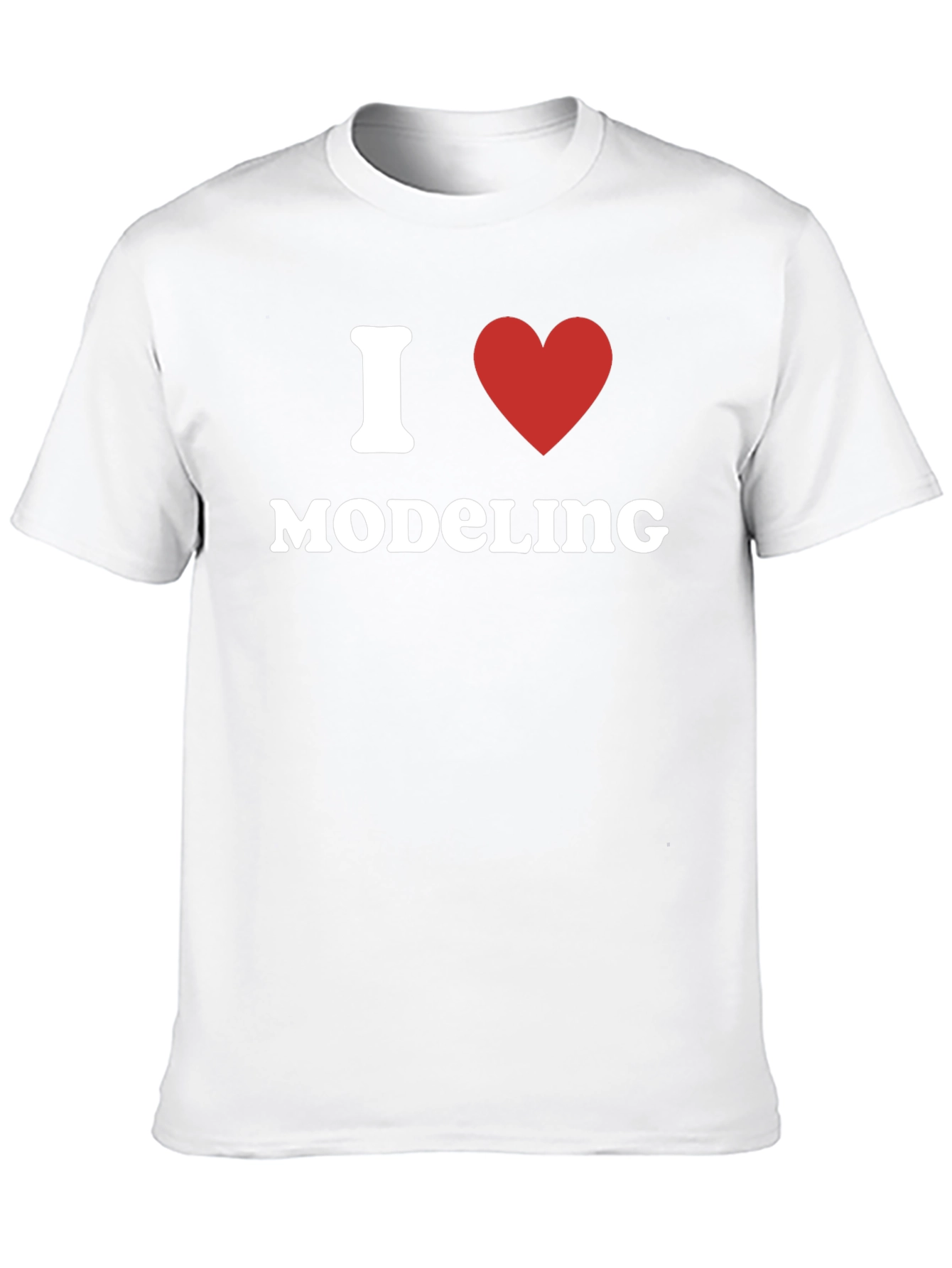I Heart Modeling Black T-Shirt