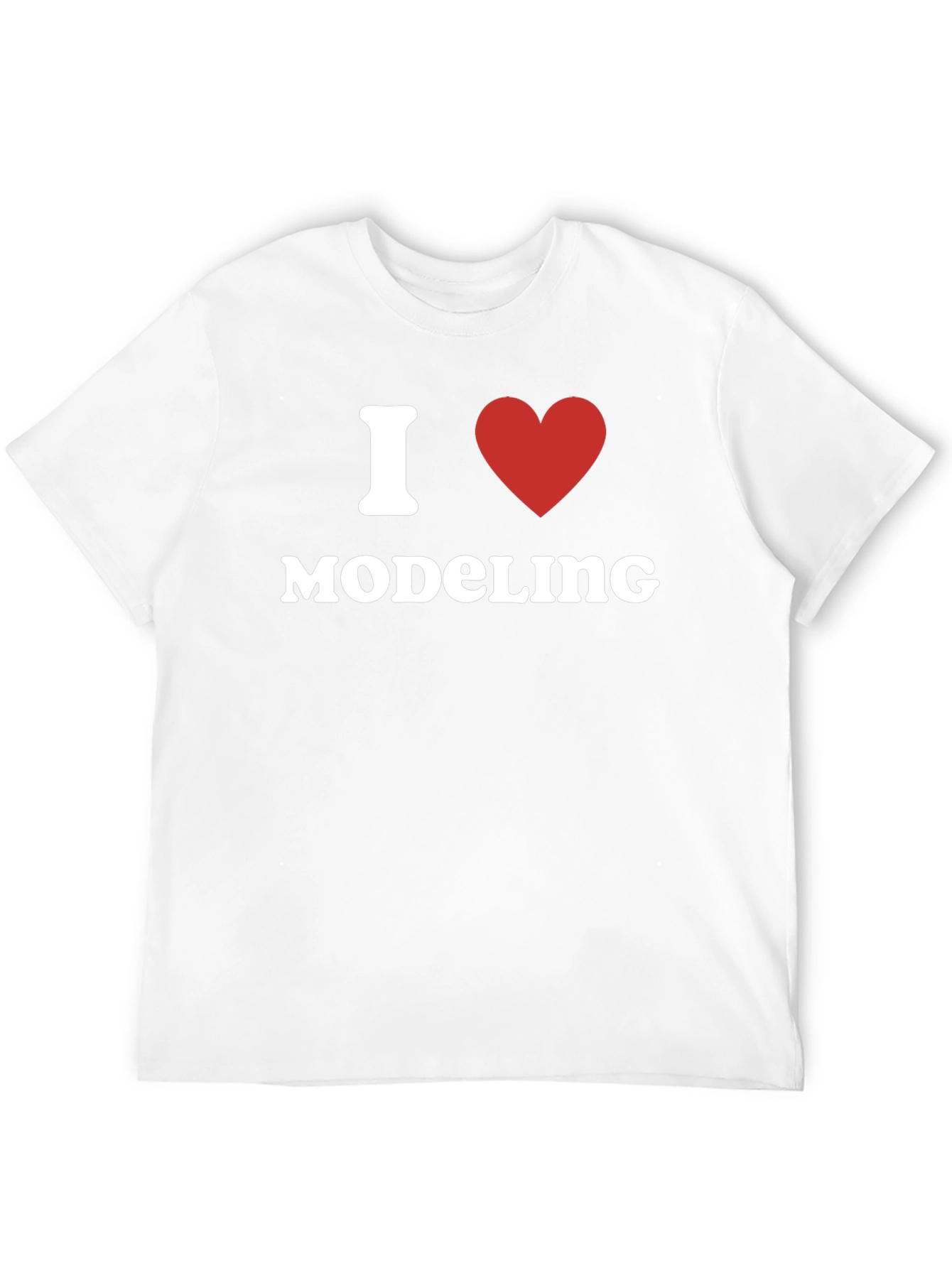 I Heart Modeling Black T-Shirt