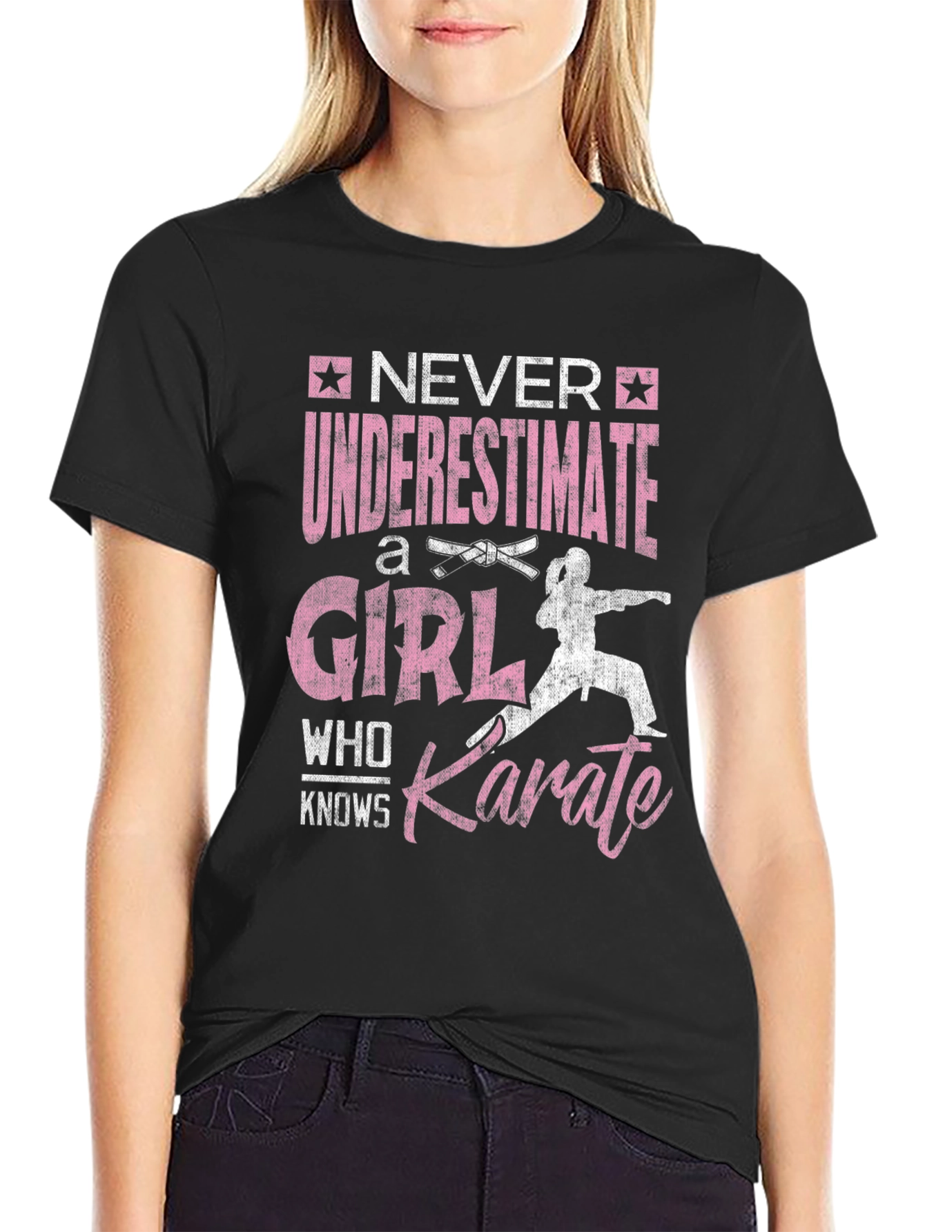 Never Underestimate a Karate Girl T-Shirt