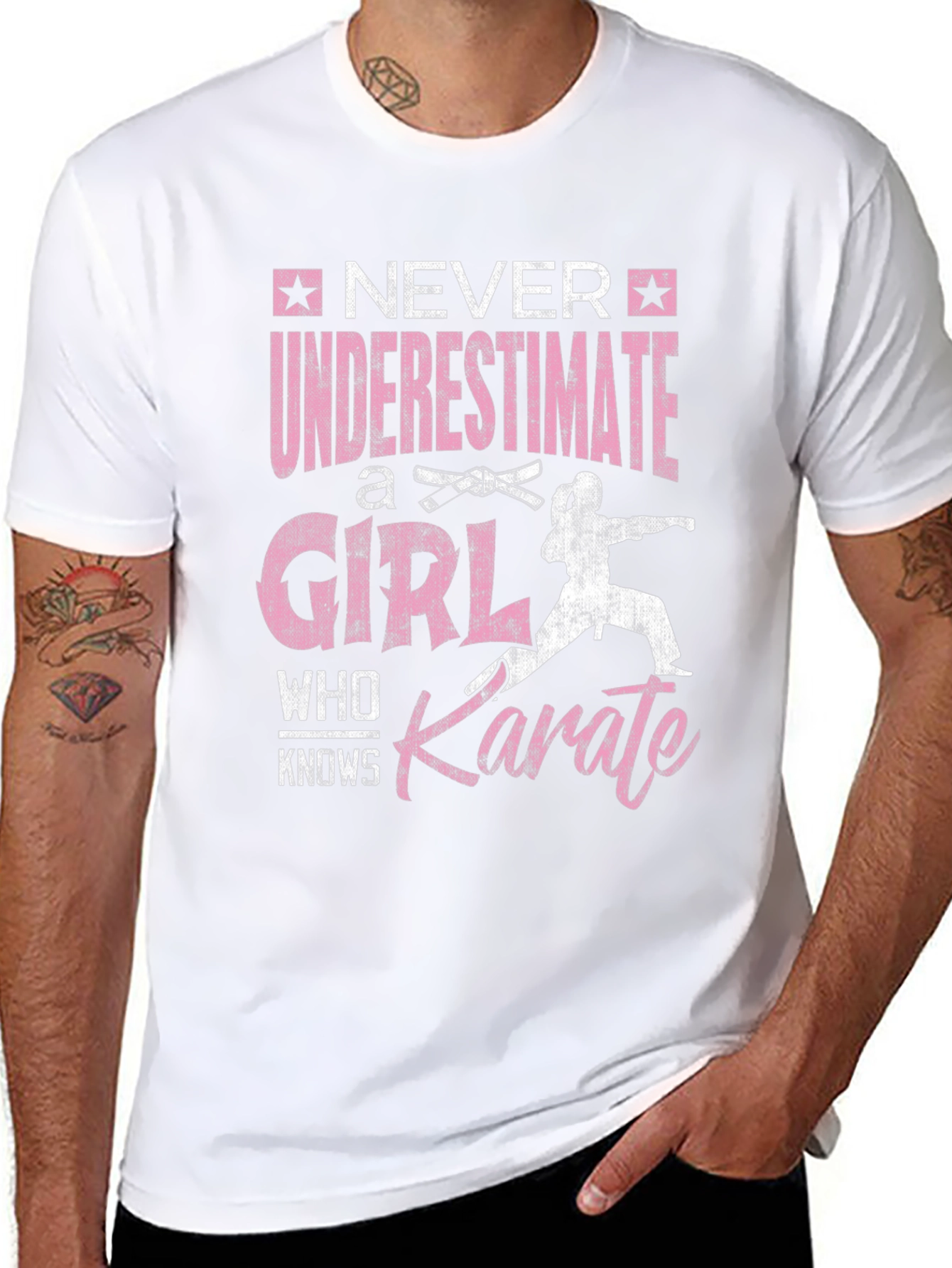 Never Underestimate a Karate Girl T-Shirt