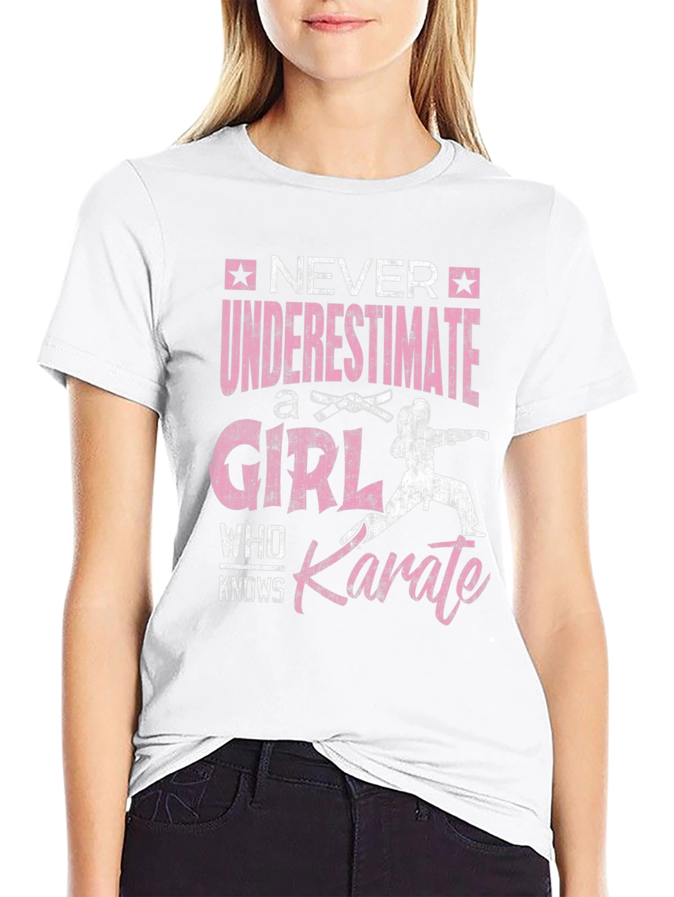 Never Underestimate a Karate Girl T-Shirt
