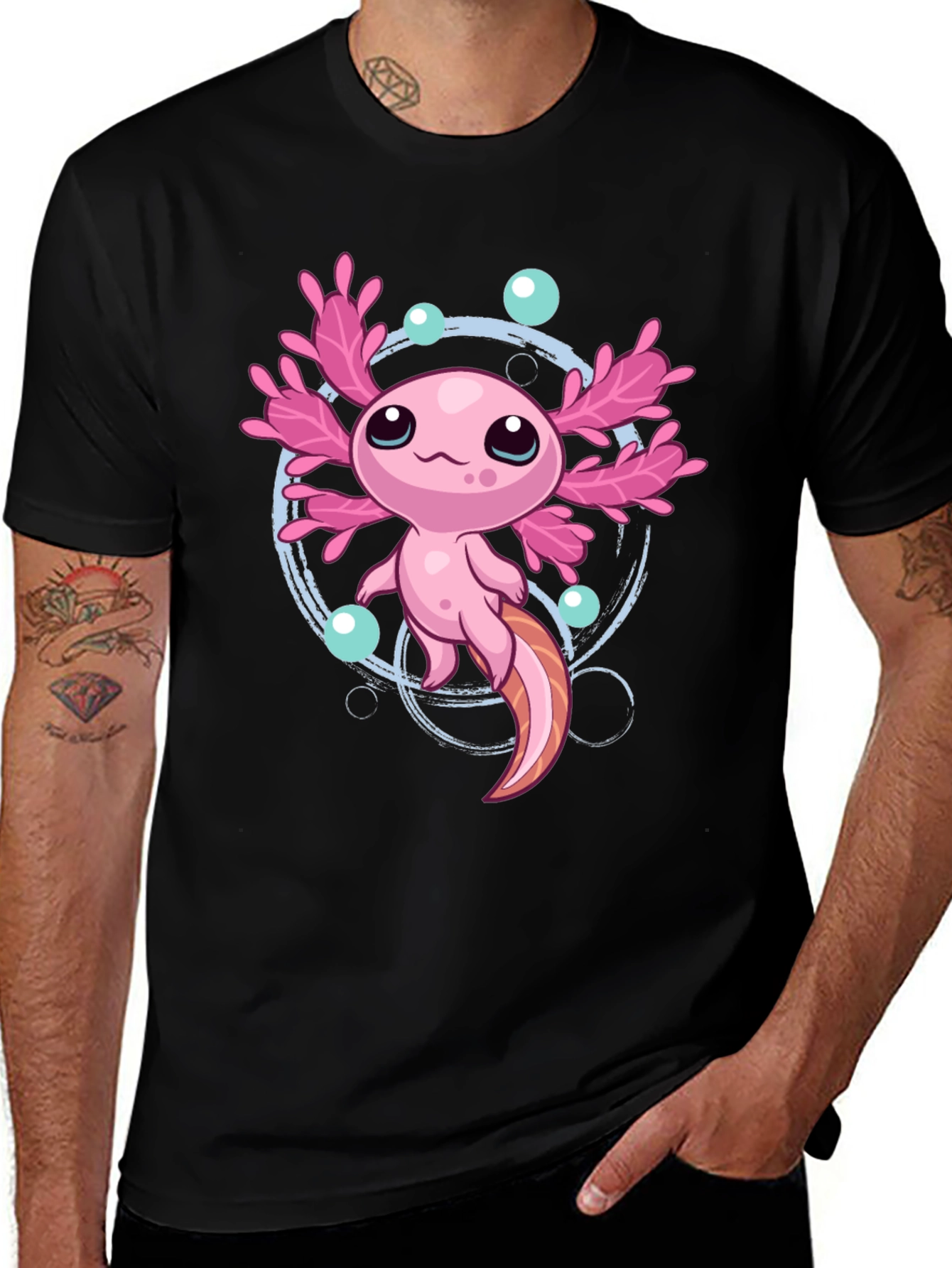 Cute Axolotl Graphic T-Shirt